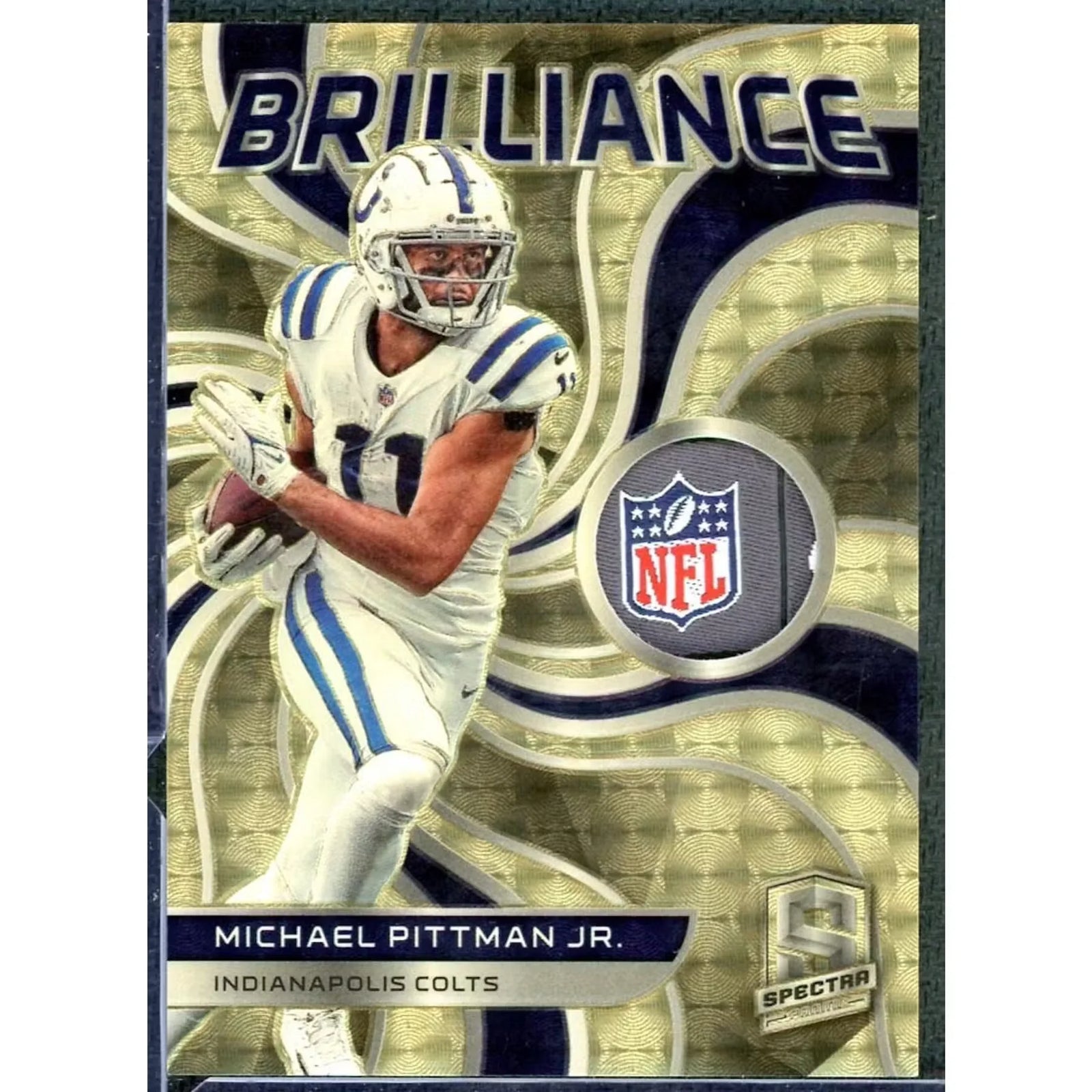 Michael Pittman Jr 2022 Panini Spectra Brilliance Tag Patch | 1/1