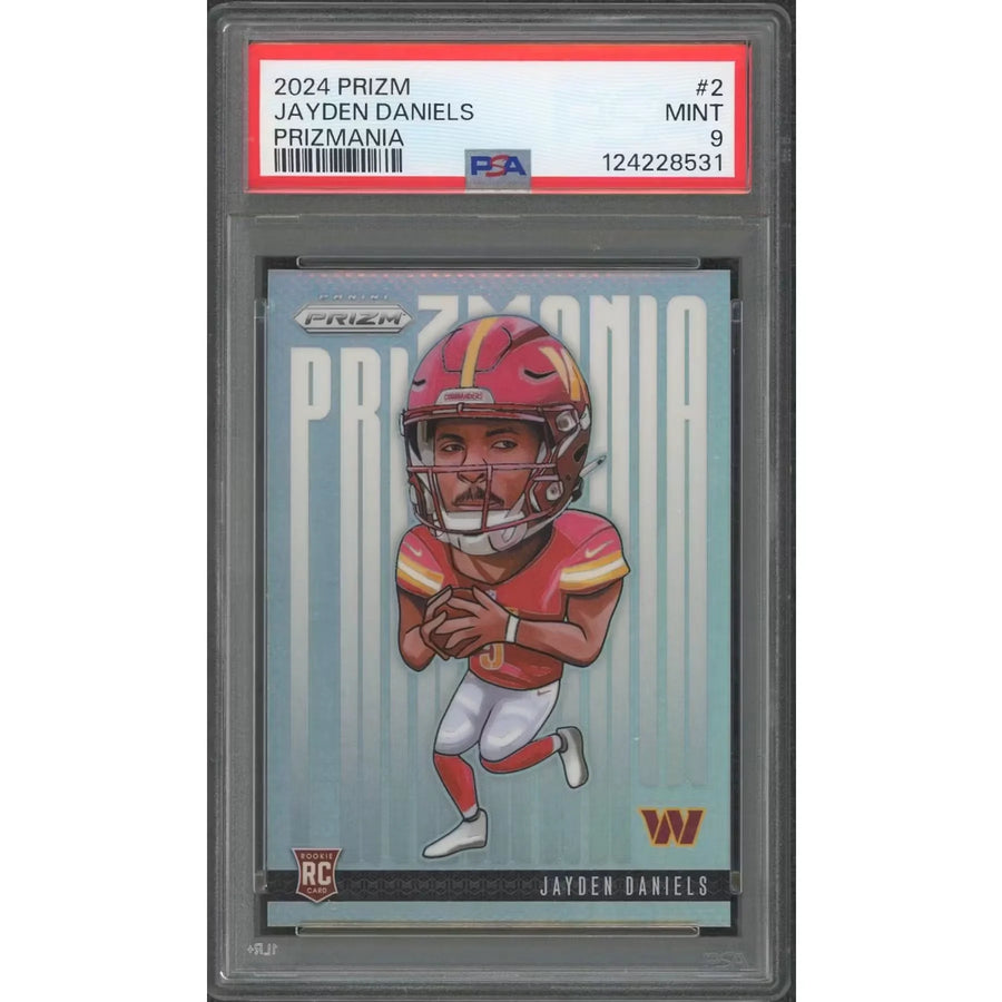 Jayden Daniels 2024 Panini Prizm Prizmania Rookie #2 | PSA 9