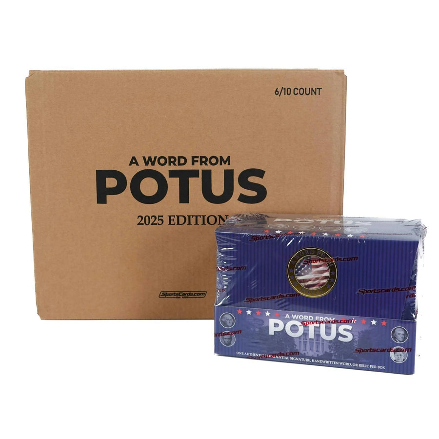 DRAFT - 2025 POTUS A Word from the President Hobby 6-Display Case