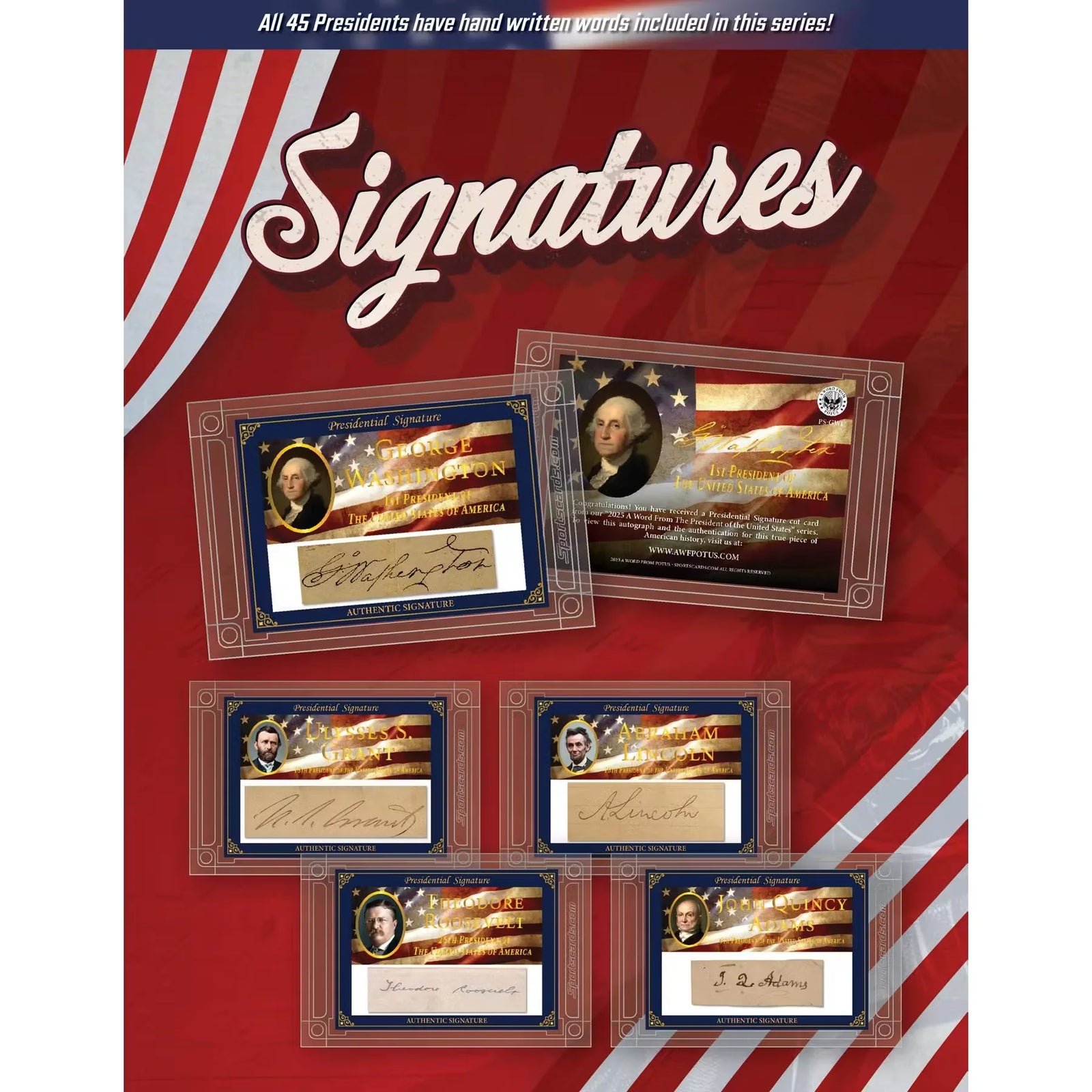 2025 POTUS A Word from the President Hobby 6-Display Case