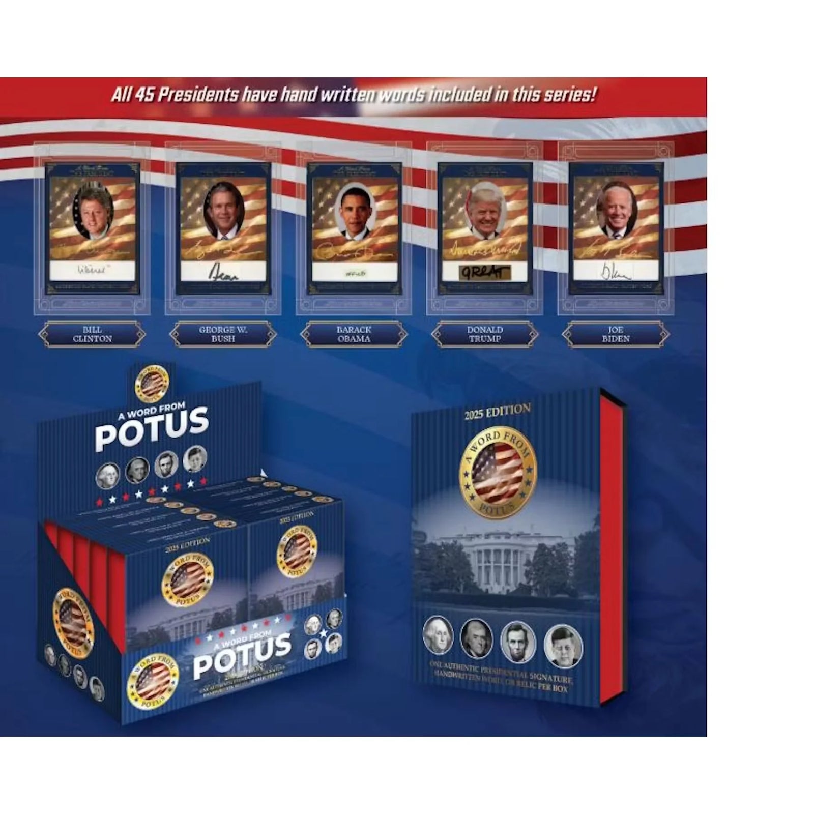 2025 POTUS A Word from the President Hobby 6-Display Case