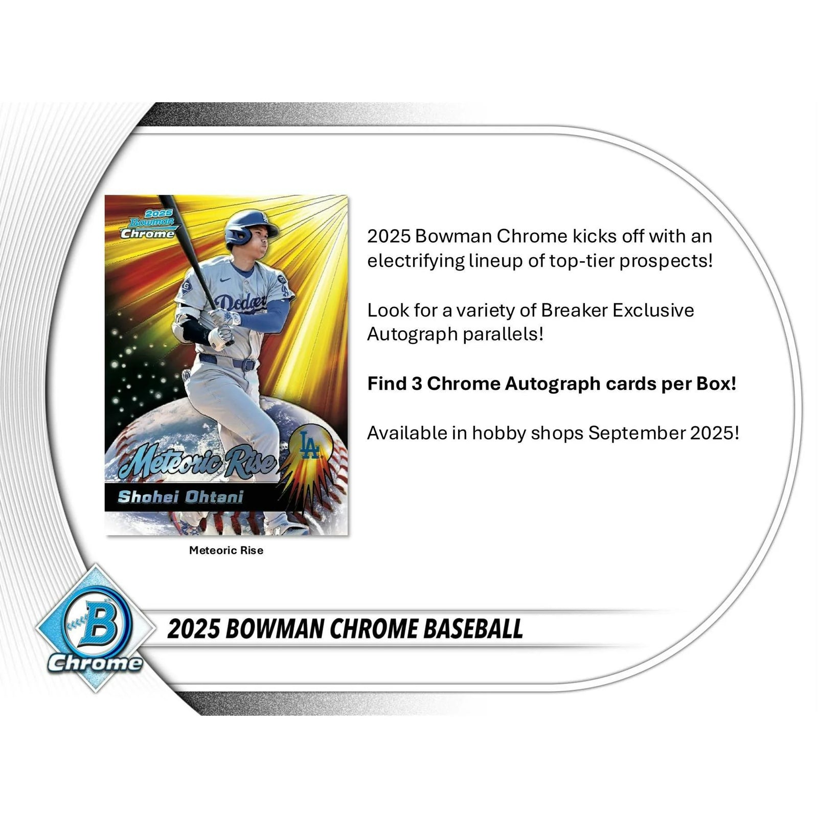 DRAFT - 2025 Bowman Chrome Baseball Delight Box $669.95 $649.95 Add to Cart