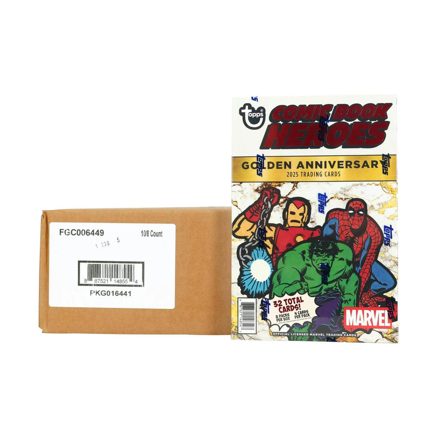 DRAFT - 2025 Topps Marvel Comic Book Heroes 1975 Golden Anniversary Hobby 10-Box Case
