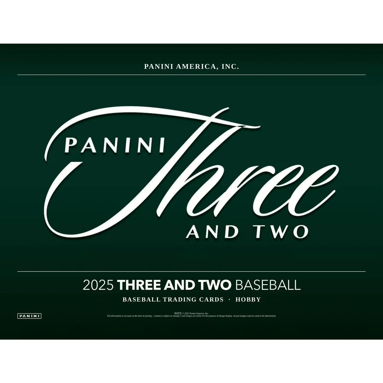 2025 Panini Three and Two Baseball Hobby Box
