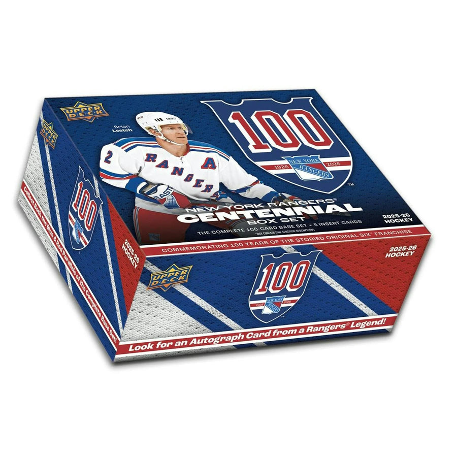 DRAFT - New 2025/26 Upper Deck New York Rangers Centennial Hockey Box 20-Set Case