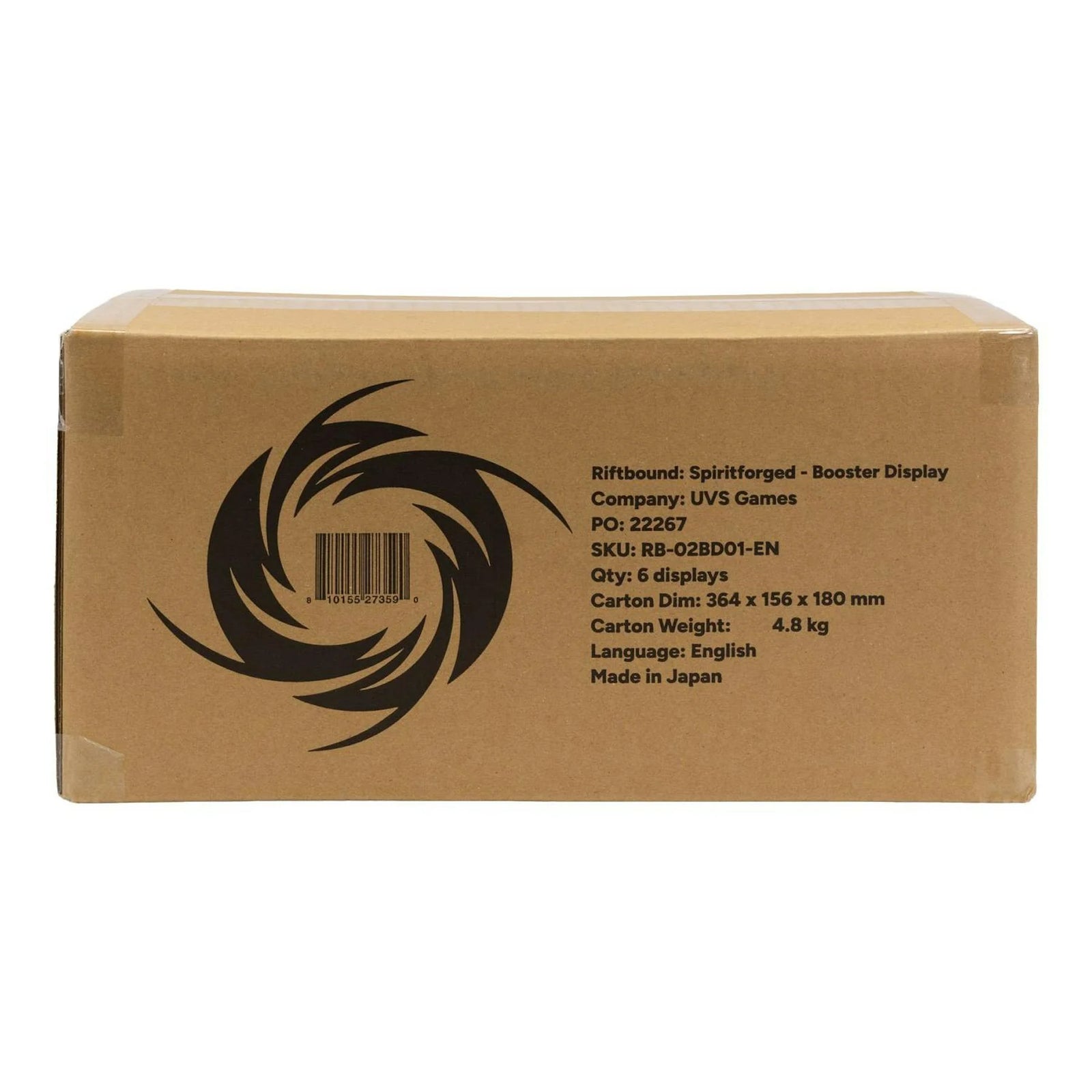 DRAFT - Riftbound League of Legends Spiritforged Booster 6-Box Case