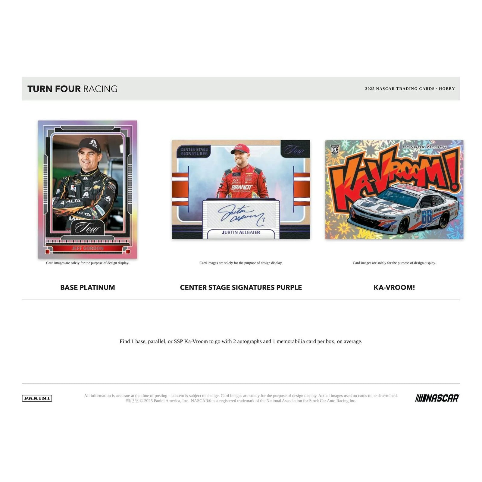 DRAFT - Just In 2025 Panini Turn Four Racing Hobby Box