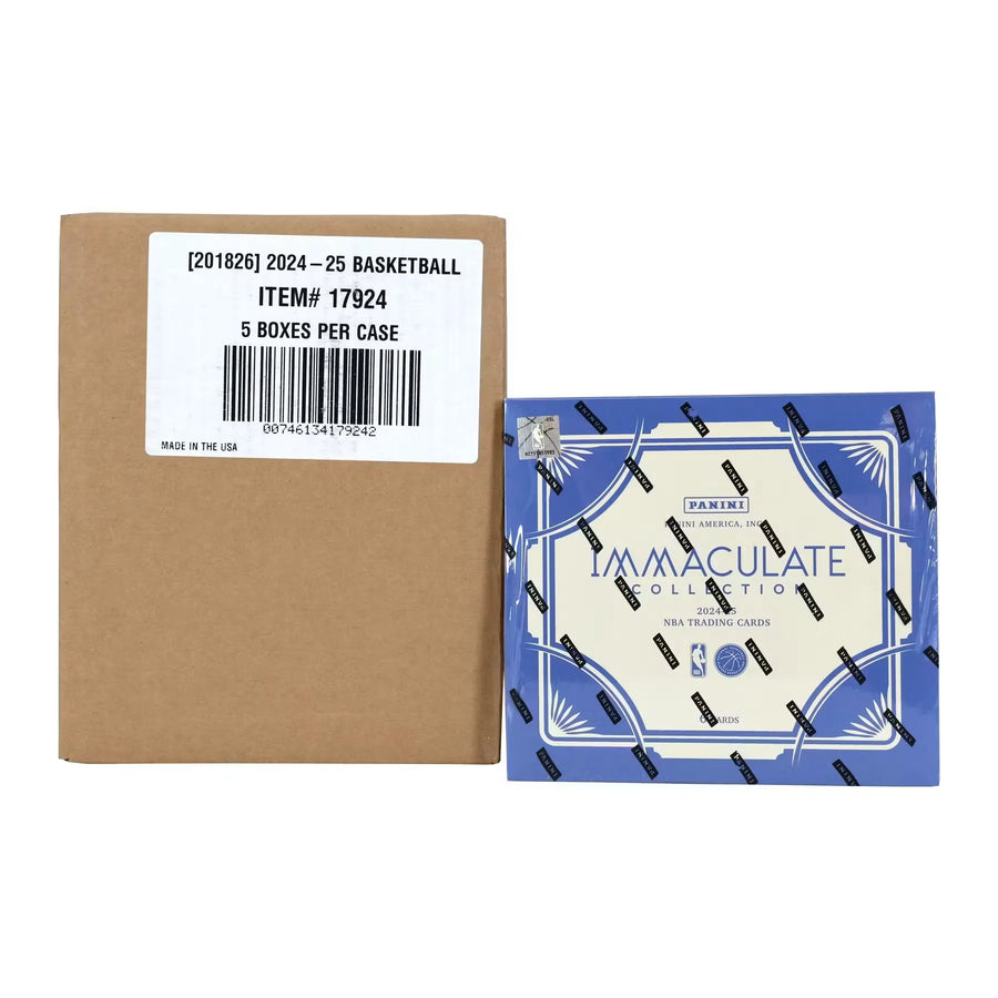 2024-25 Panini Immaculate Basketball Hobby 5-Box Case (Ships Sealed Only)