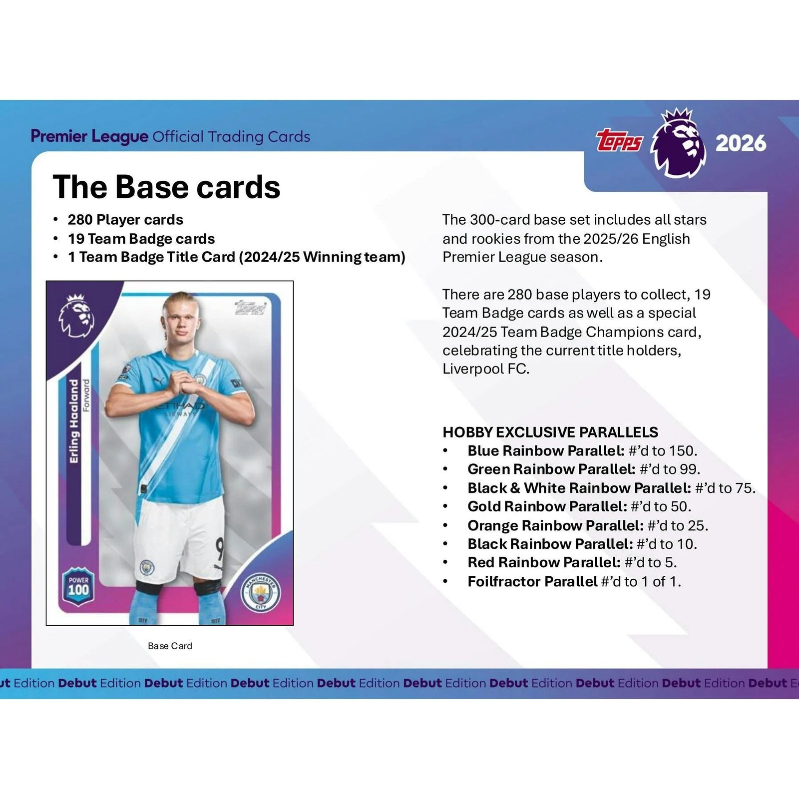 DRAFT - Just In 2025/26 Topps Premier League EPL Soccer Hobby Box