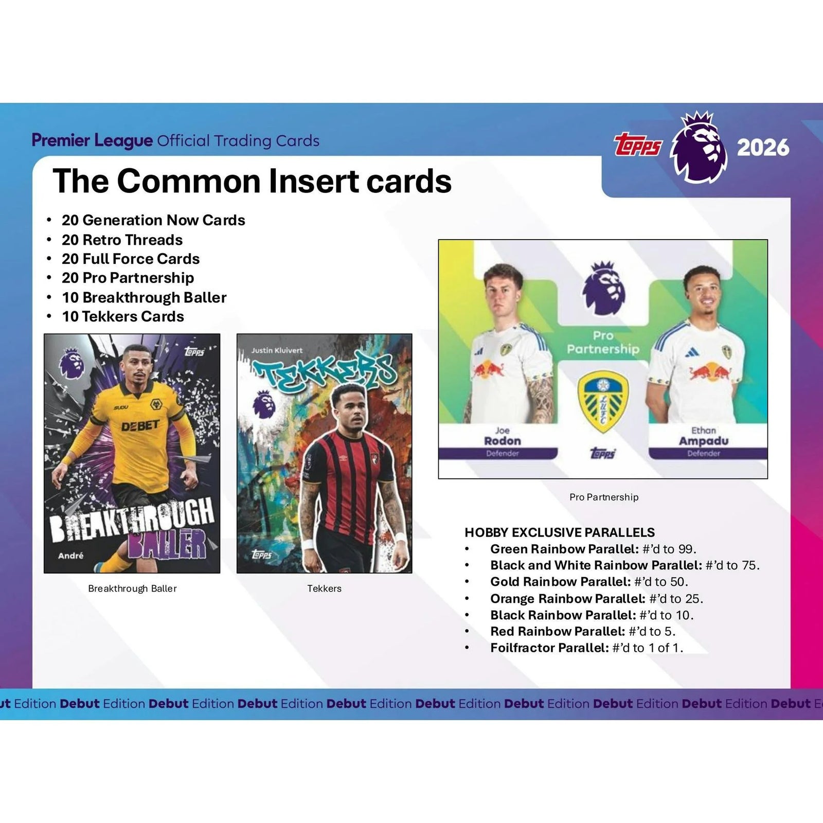DRAFT - Just In 2025/26 Topps Premier League EPL Soccer Hobby Box