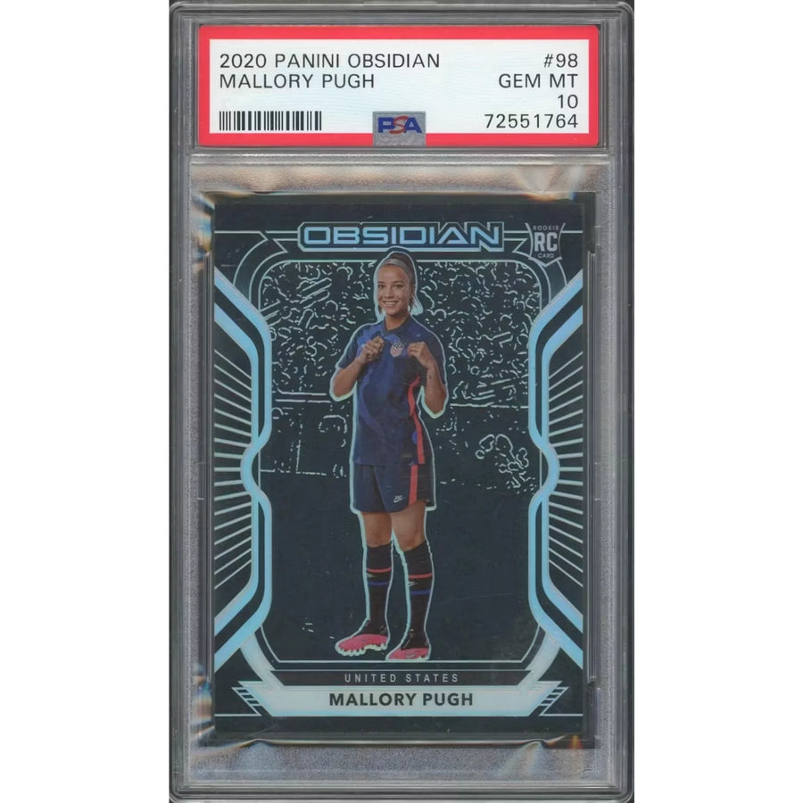 Mallory Pugh 2020 Panini Obsidian Rookie Card #98 | PSA 10