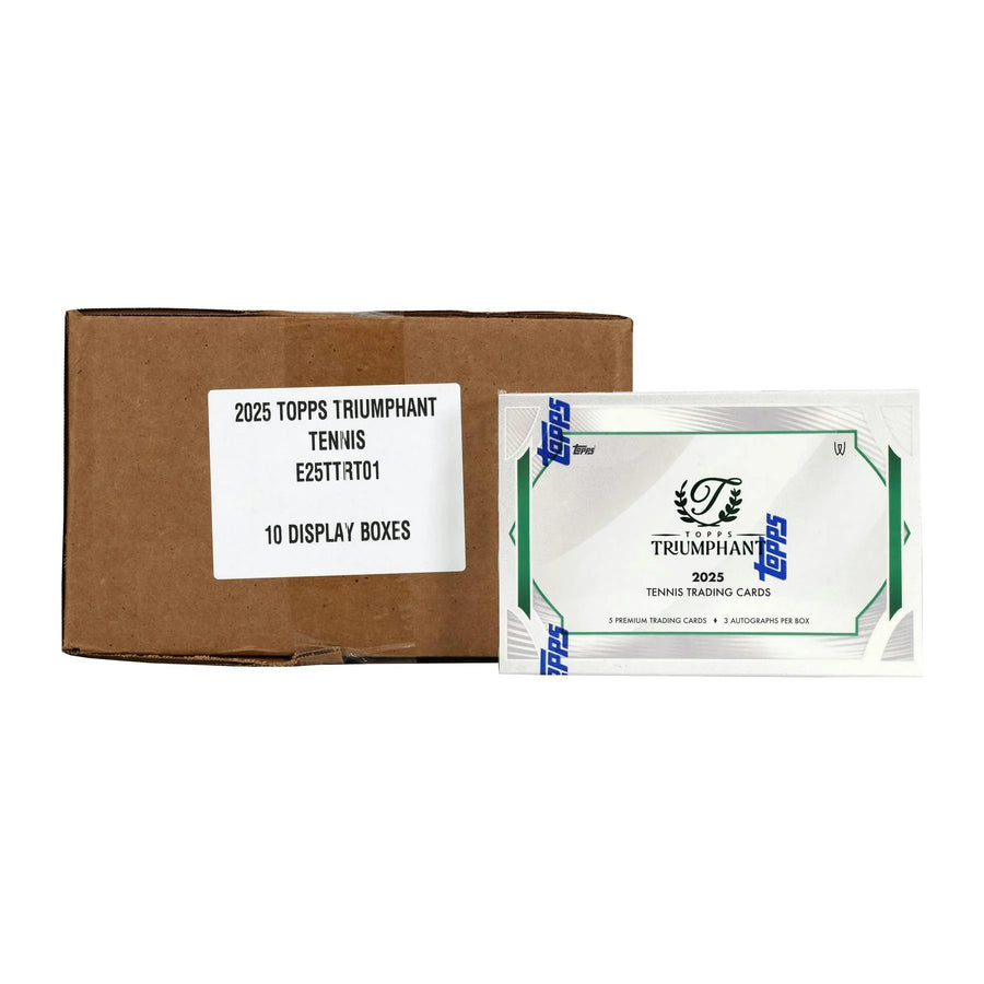 DRAFT - New 2025 Topps Triumphant Tennis Hobby 10-Box Case