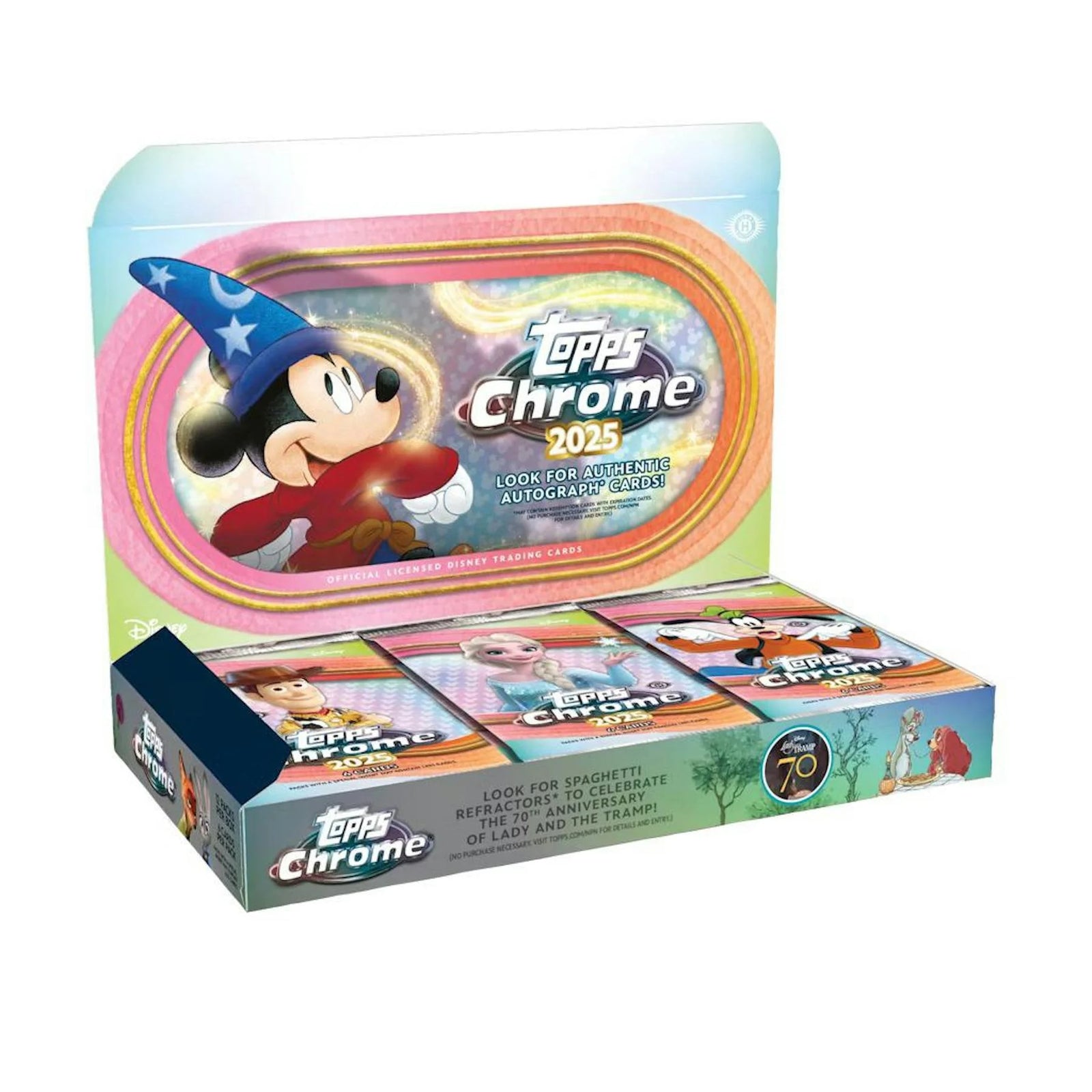 DRAFT - 2025 Topps Disney Chrome Hobby Box | Entertainment Cards