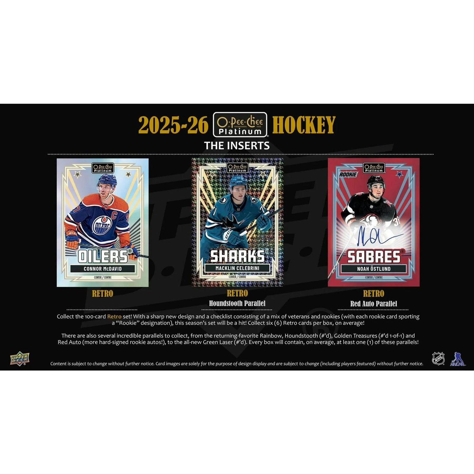 DRAFT - New 2025/26 Upper Deck O-Pee-Chee Platinum Hockey Hobby 8-Box Case