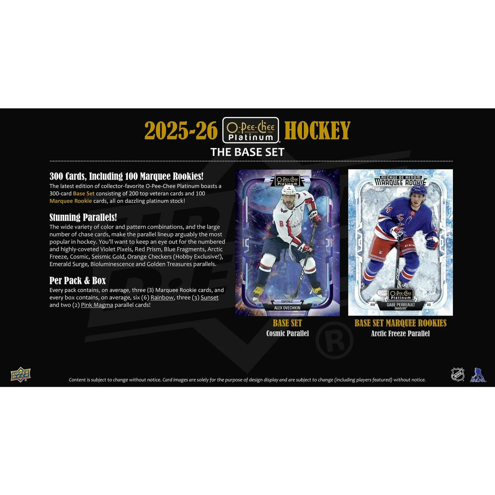 DRAFT - New 2025/26 Upper Deck O-Pee-Chee Platinum Hockey Hobby 8-Box Case