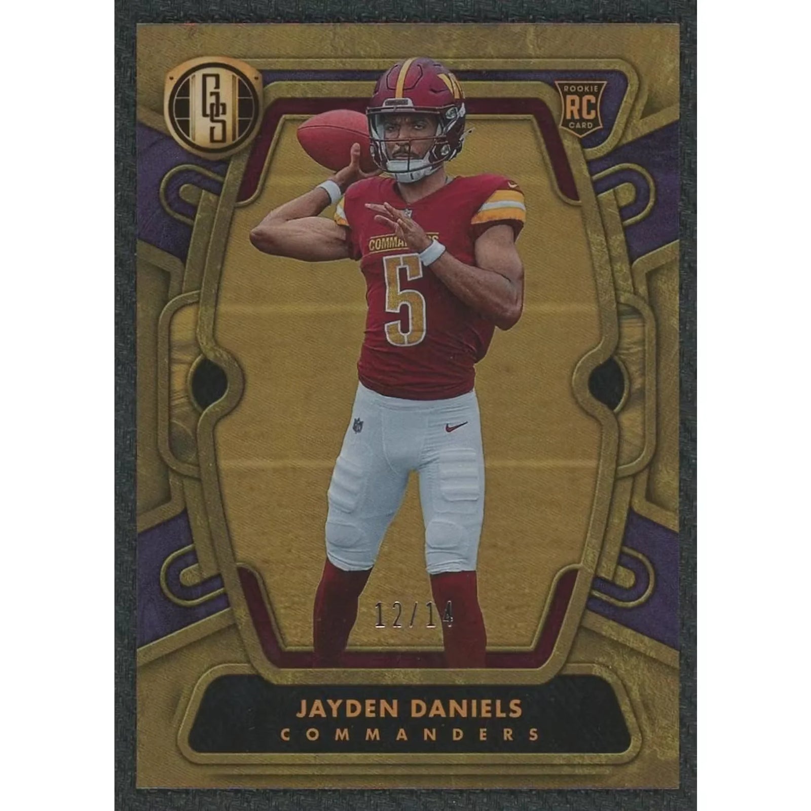 Jayden Daniels 2024 Gold Standard Rookie Gold Card | #102 12/14