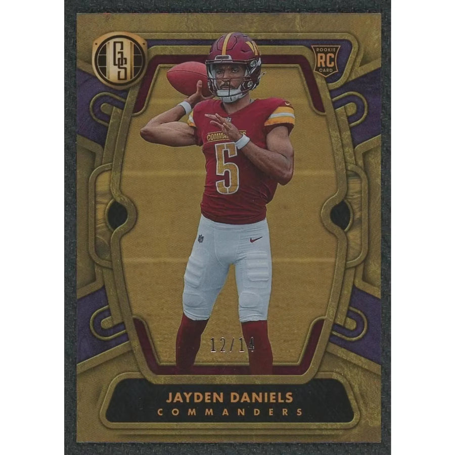 Jayden Daniels 2024 Gold Standard Rookie Gold Card | #102 12/14