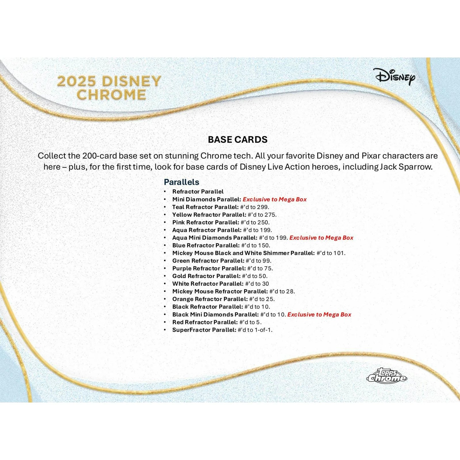 DRAFT - 2025 Topps Disney Chrome Mega Box | dacardworld:BV9H0SLA36