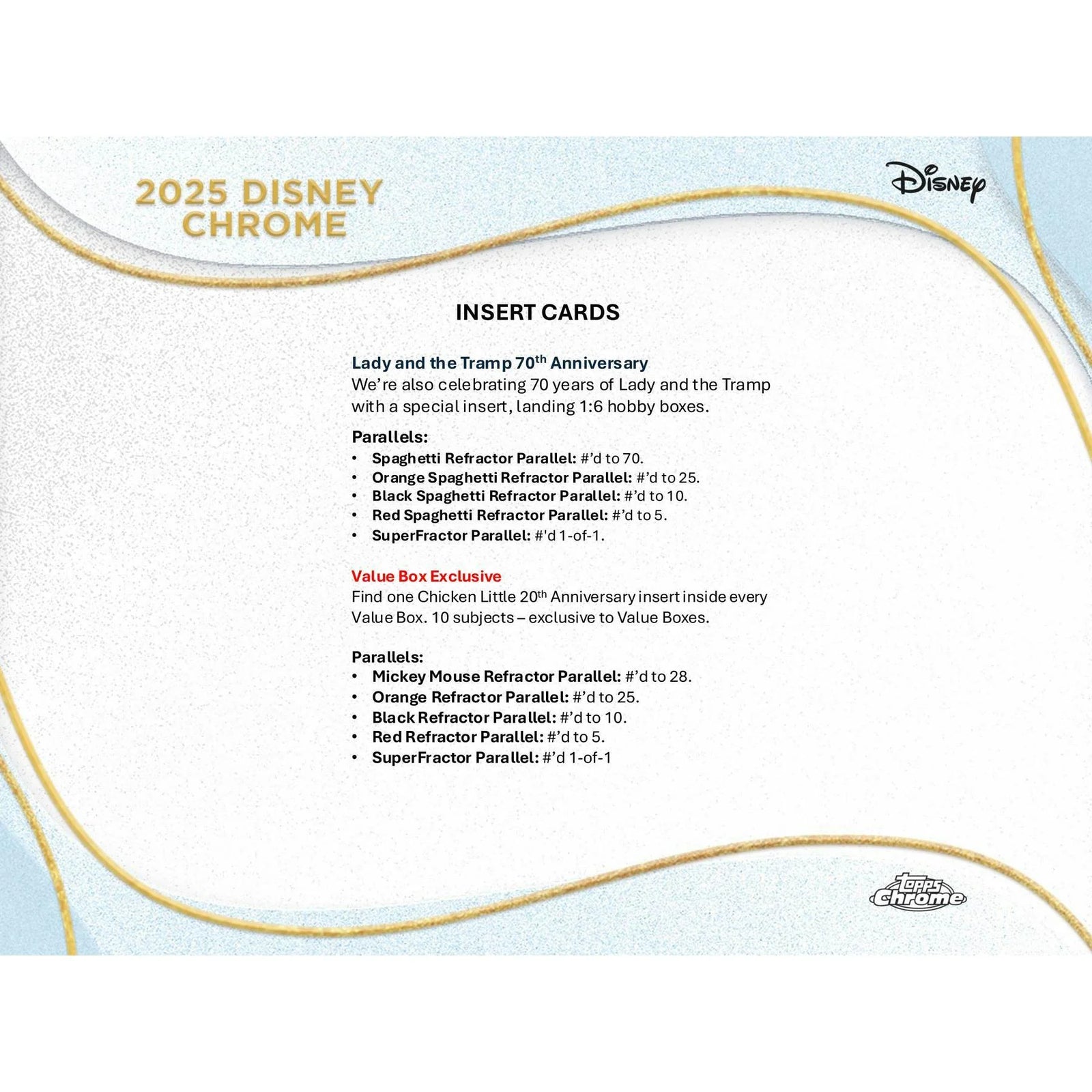 DRAFT - 2025 Topps Disney Chrome Blaster Box | 7 Packs