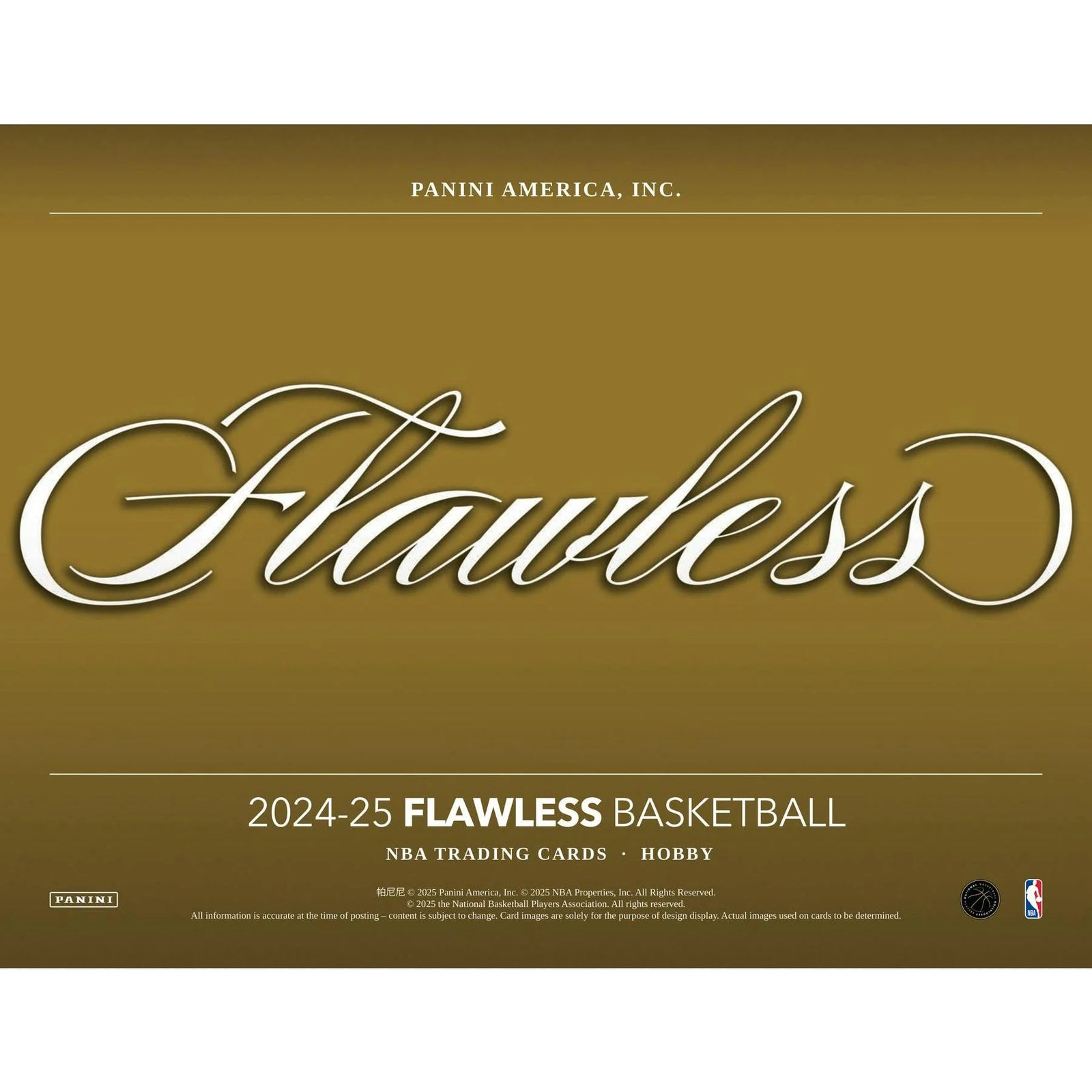 DRAFT - 2024/25 Panini Flawless Basketball Hobby 2-Box Case