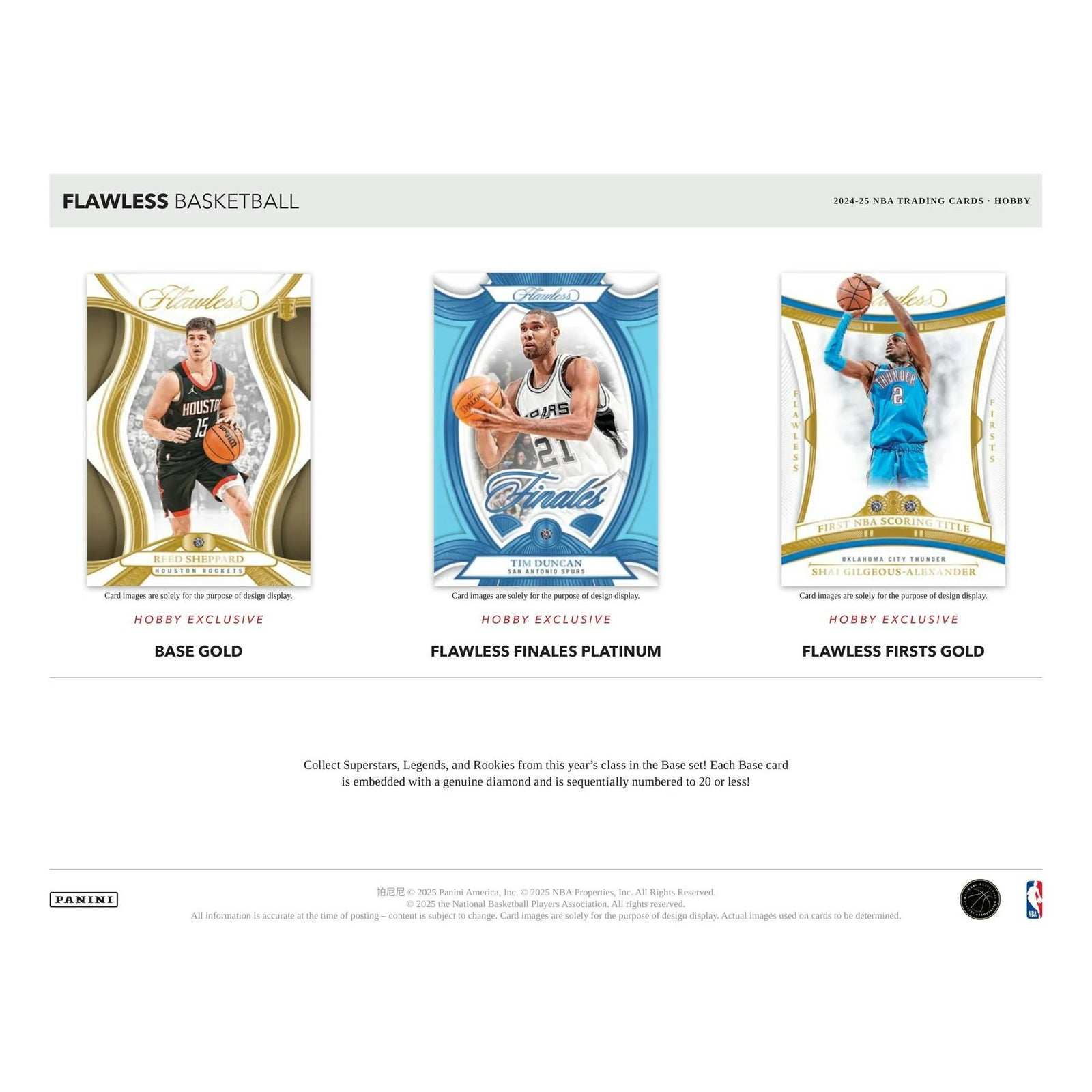 DRAFT - 2024/25 Panini Flawless Basketball Hobby 2-Box Case