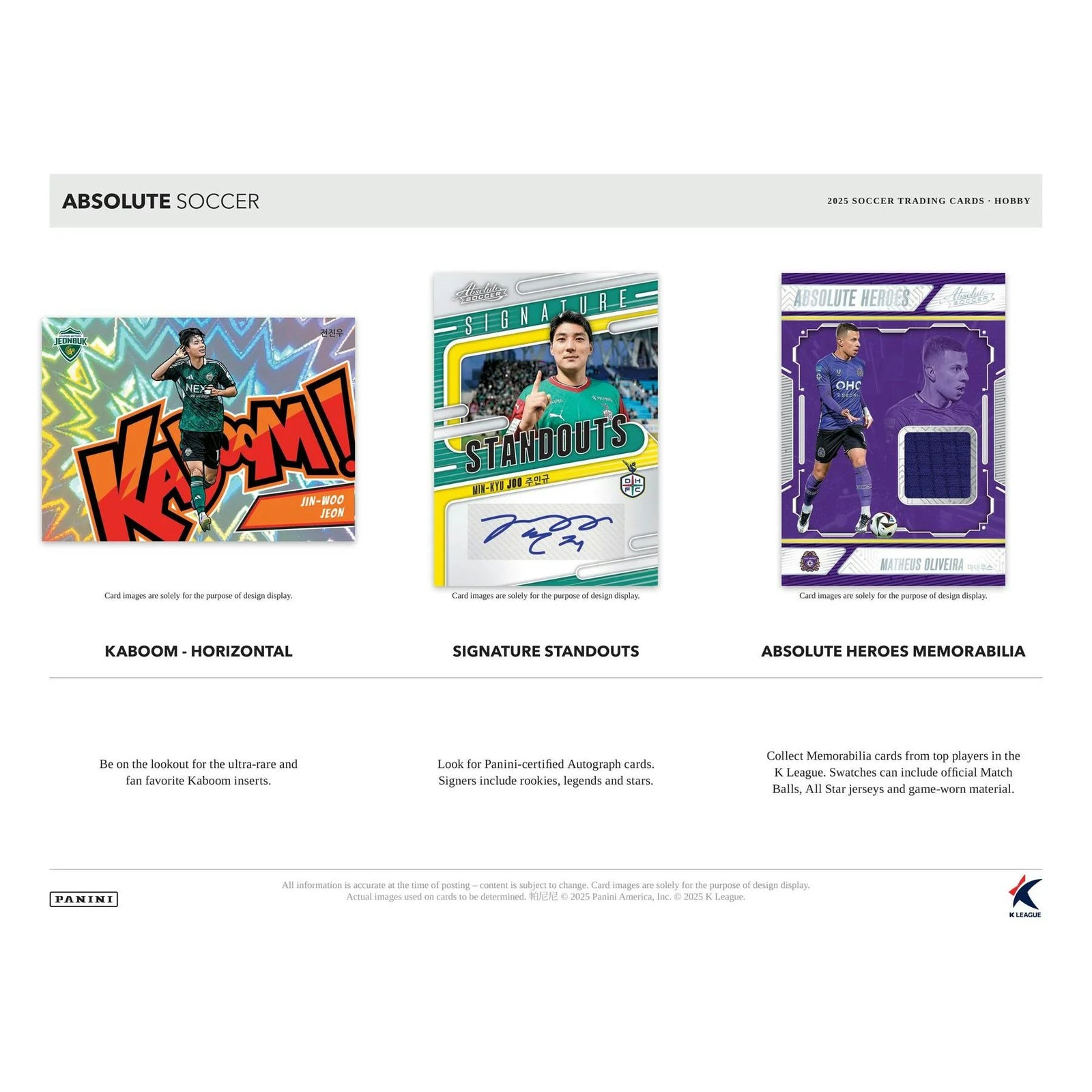 DRAFT - 2025 Panini Absolute K League Soccer Hobby Box