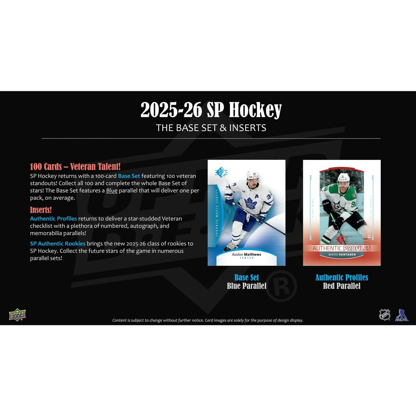 DRAFT - New 2025/26 Upper Deck SP Hockey Blaster 20-Box Case