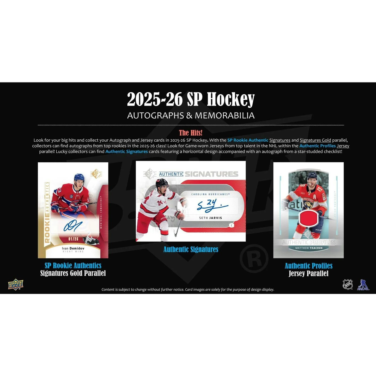 DRAFT - New 2025/26 Upper Deck SP Hockey Blaster 20-Box Case