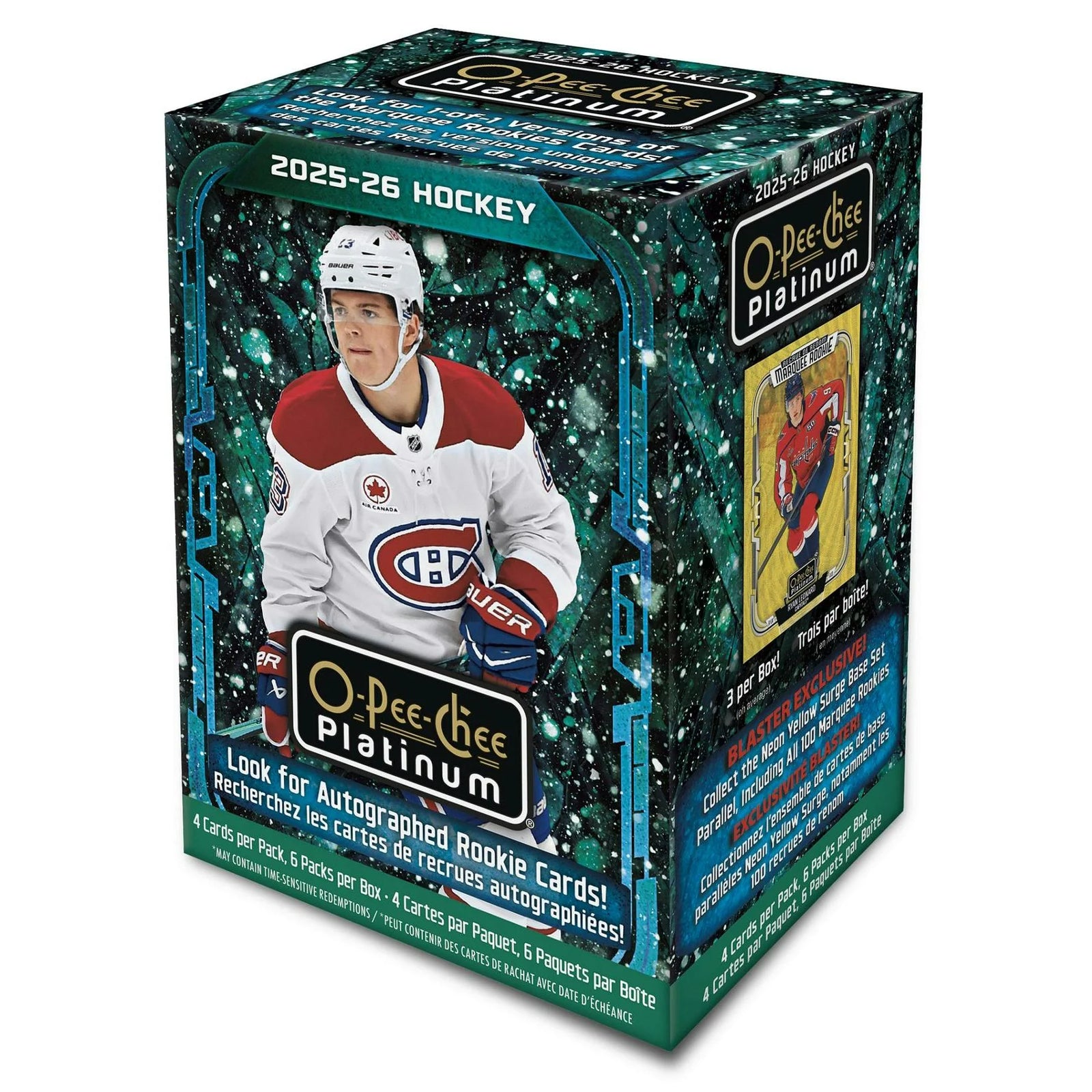 DRAFT - Presell 2025/26 Upper Deck O-Pee-Chee Platinum Hockey Blaster Box (Presell) Releases Jun. 3rd, 2026