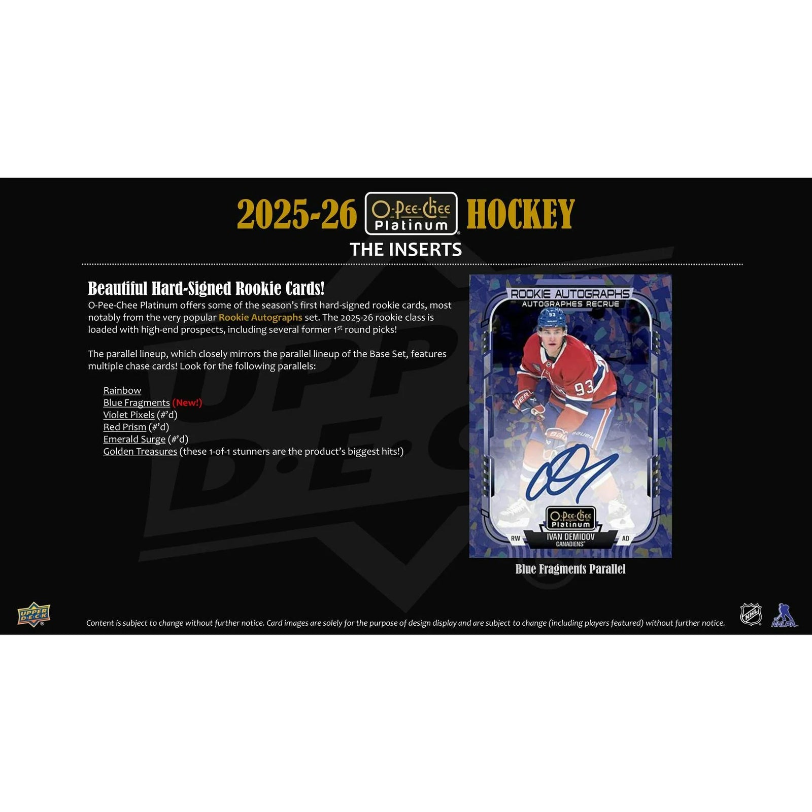DRAFT - Presell 2025/26 Upper Deck O-Pee-Chee Platinum Hockey Blaster Box (Presell) Releases Jun. 3rd, 2026