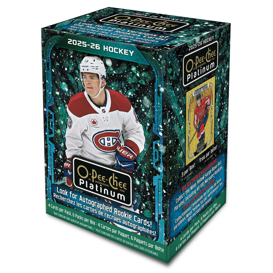 DRAFT - 2025/26 Upper Deck O-Pee-Chee Platinum Hockey Blaster 20-Box Case (Presell) $574.95 Add to Cart