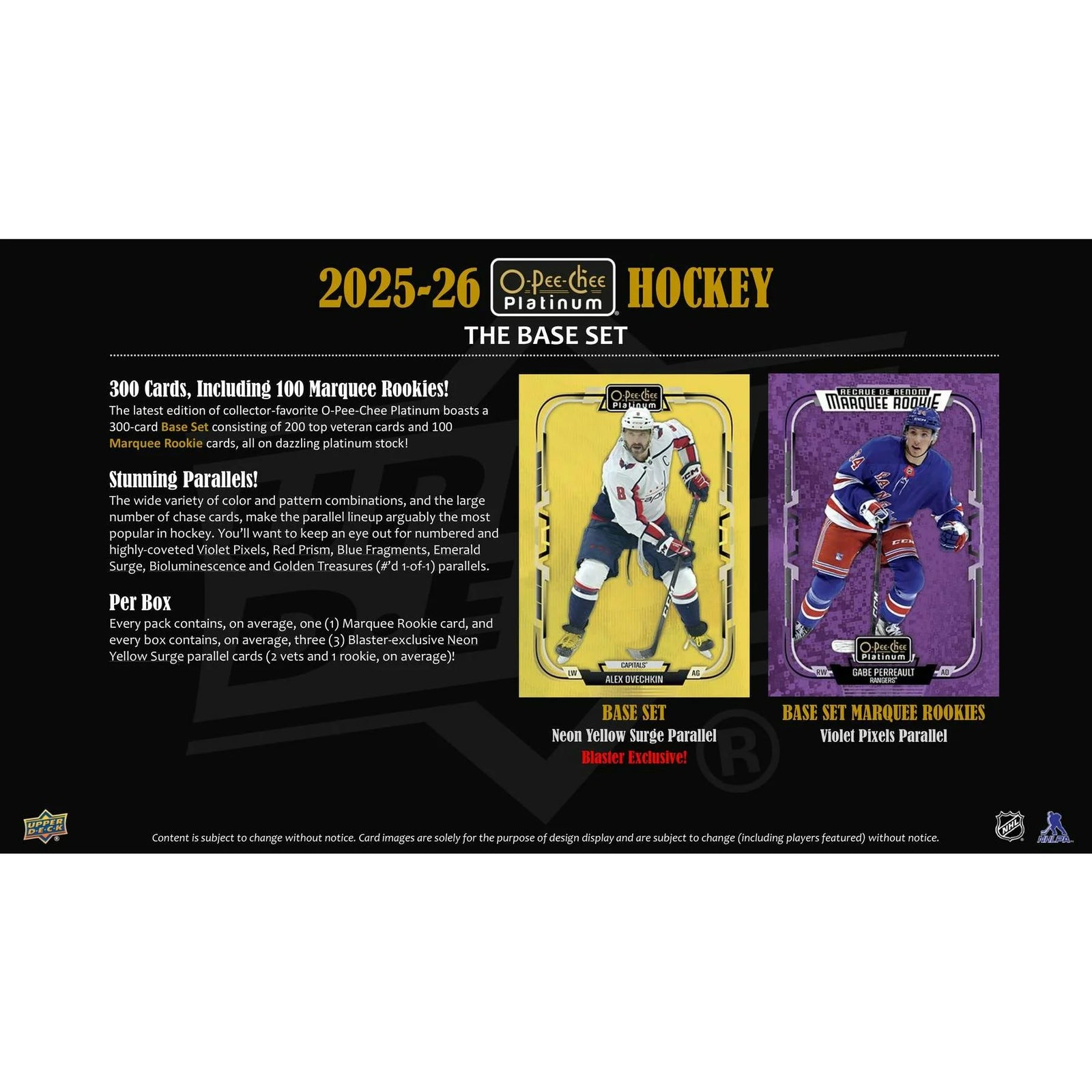 DRAFT - 2025/26 Upper Deck O-Pee-Chee Platinum Hockey Blaster 20-Box Case (Presell) $574.95 Add to Cart