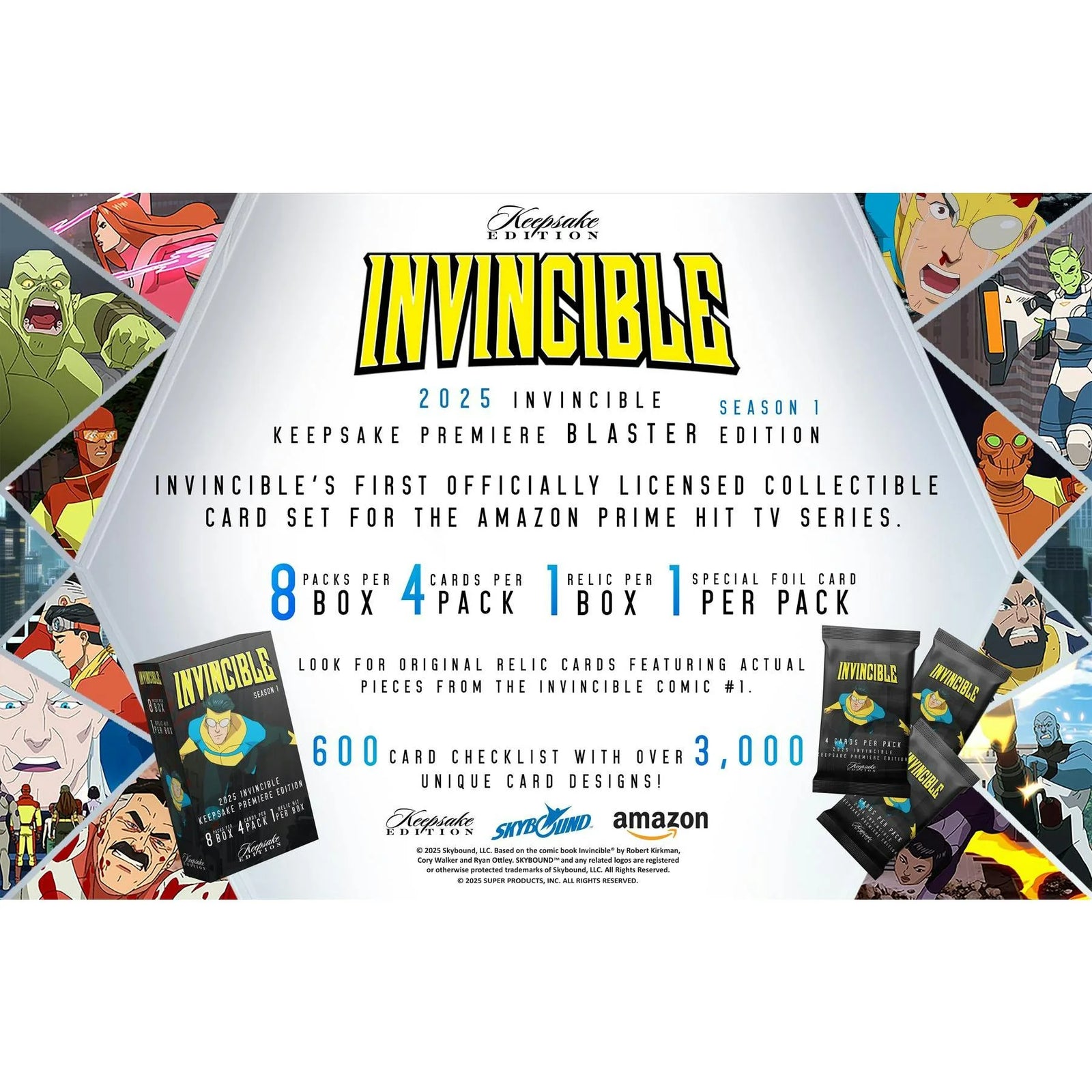 DRAFT - Invincible 1st Edition Season 1 Blaster 20-Box Case | 2025 Keepsake