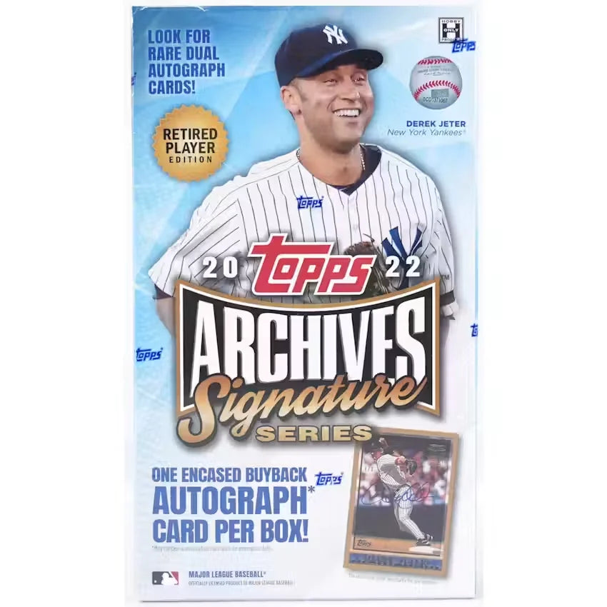 2022 Topps Archives Signature Series Retired Player Edition Hobby Box (Ships Sealed Only)