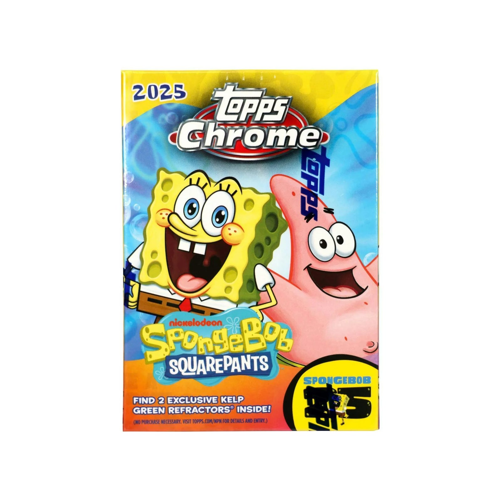 DRAFT - 2025 Topps SpongeBob Chrome 25th Anniversary Blaster Box | dacardworld:BV9O0Y9N80