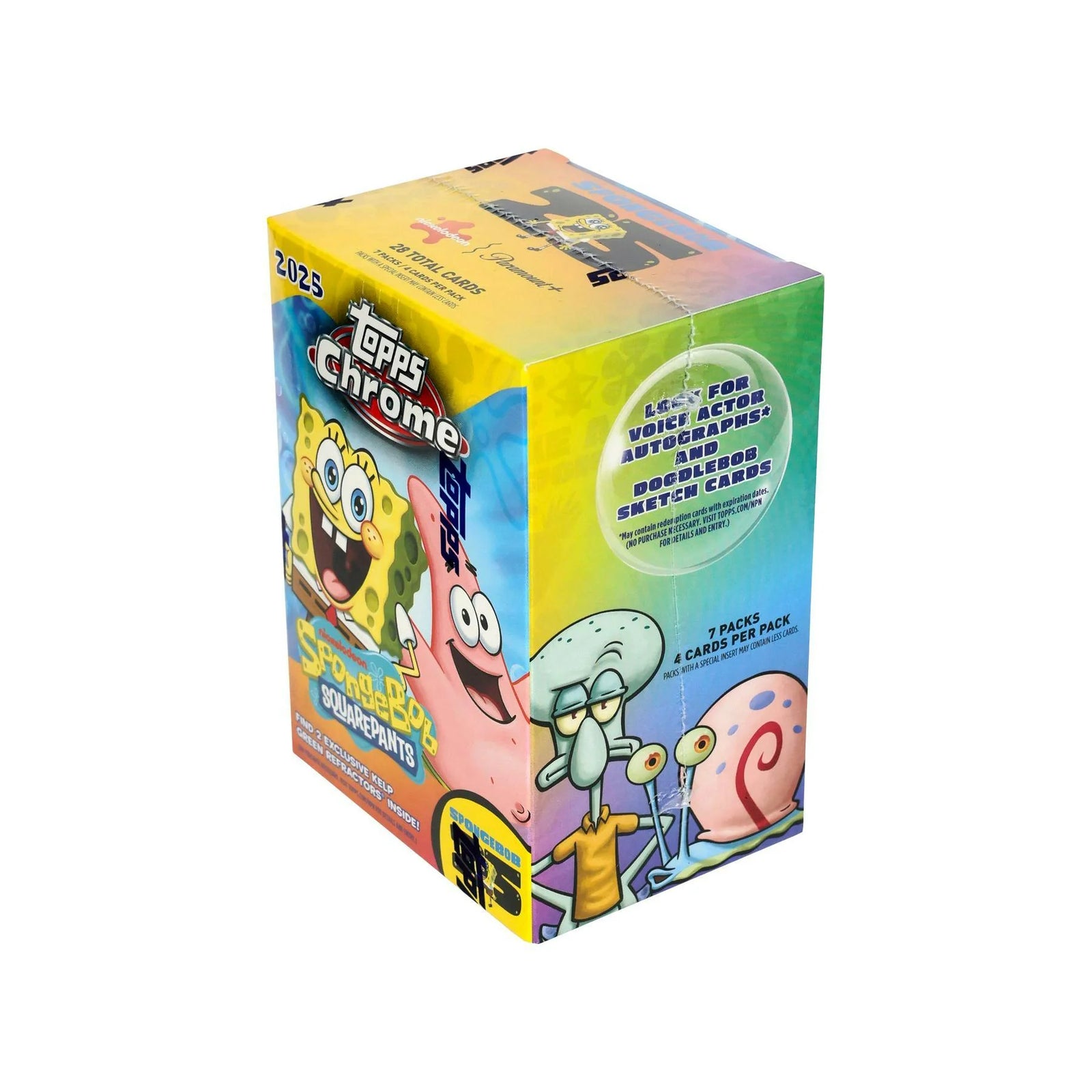 DRAFT - 2025 Topps SpongeBob Chrome 25th Anniversary Blaster Box | dacardworld:BV9O0Y9N80