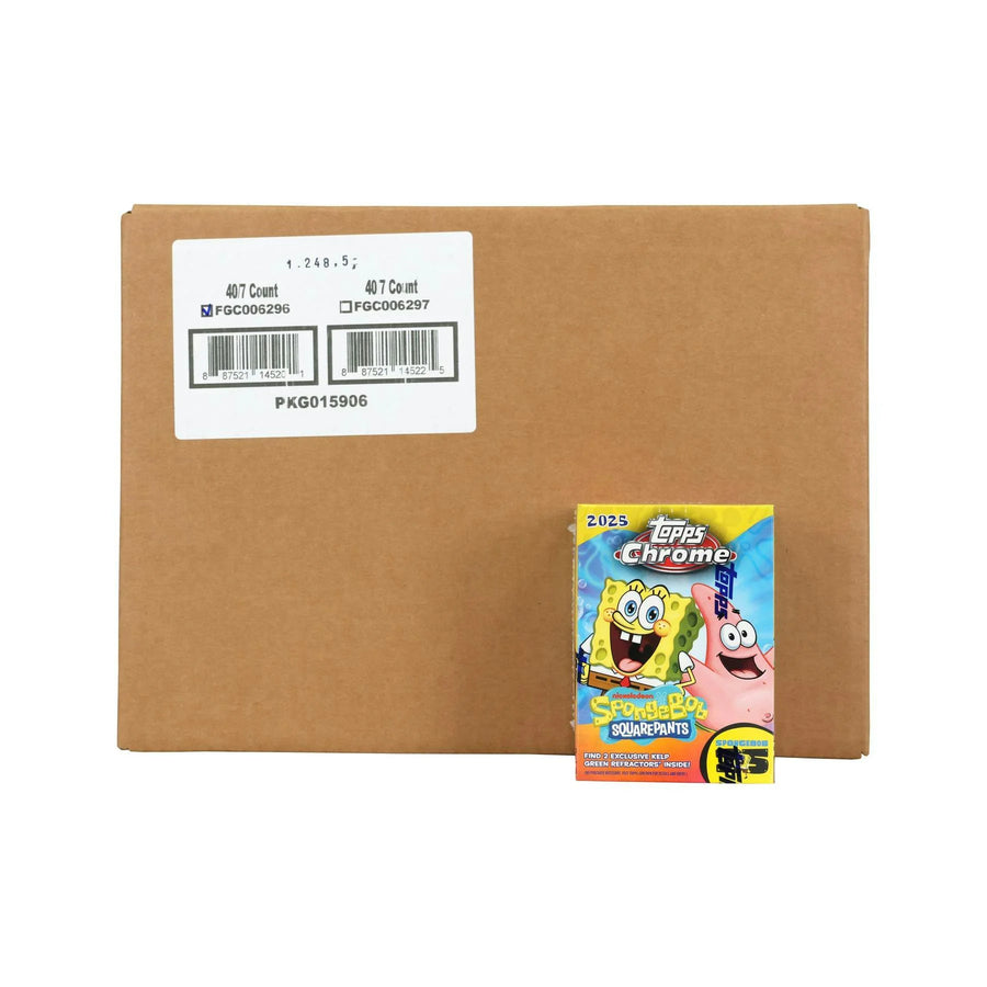 DRAFT - 2025 Topps SpongeBob Chrome 25th Anniversary Blaster 40-Box Case