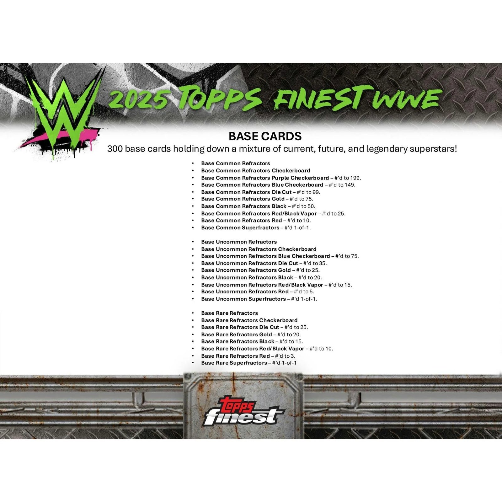 DRAFT - 2025 Topps Finest WWE Hobby 8-Box Case | BV9R0MKZET