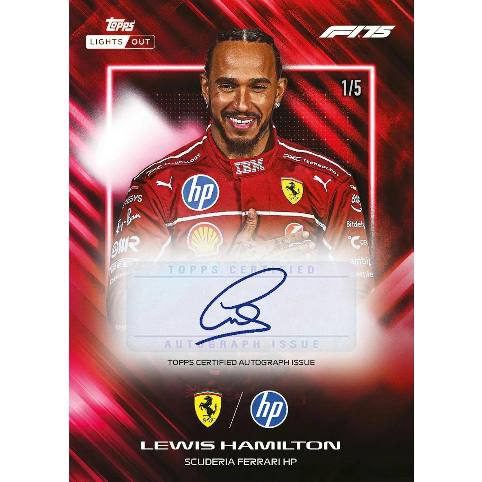 DRAFT - 2025 Topps Lights Out Formula 1 Hobby Box