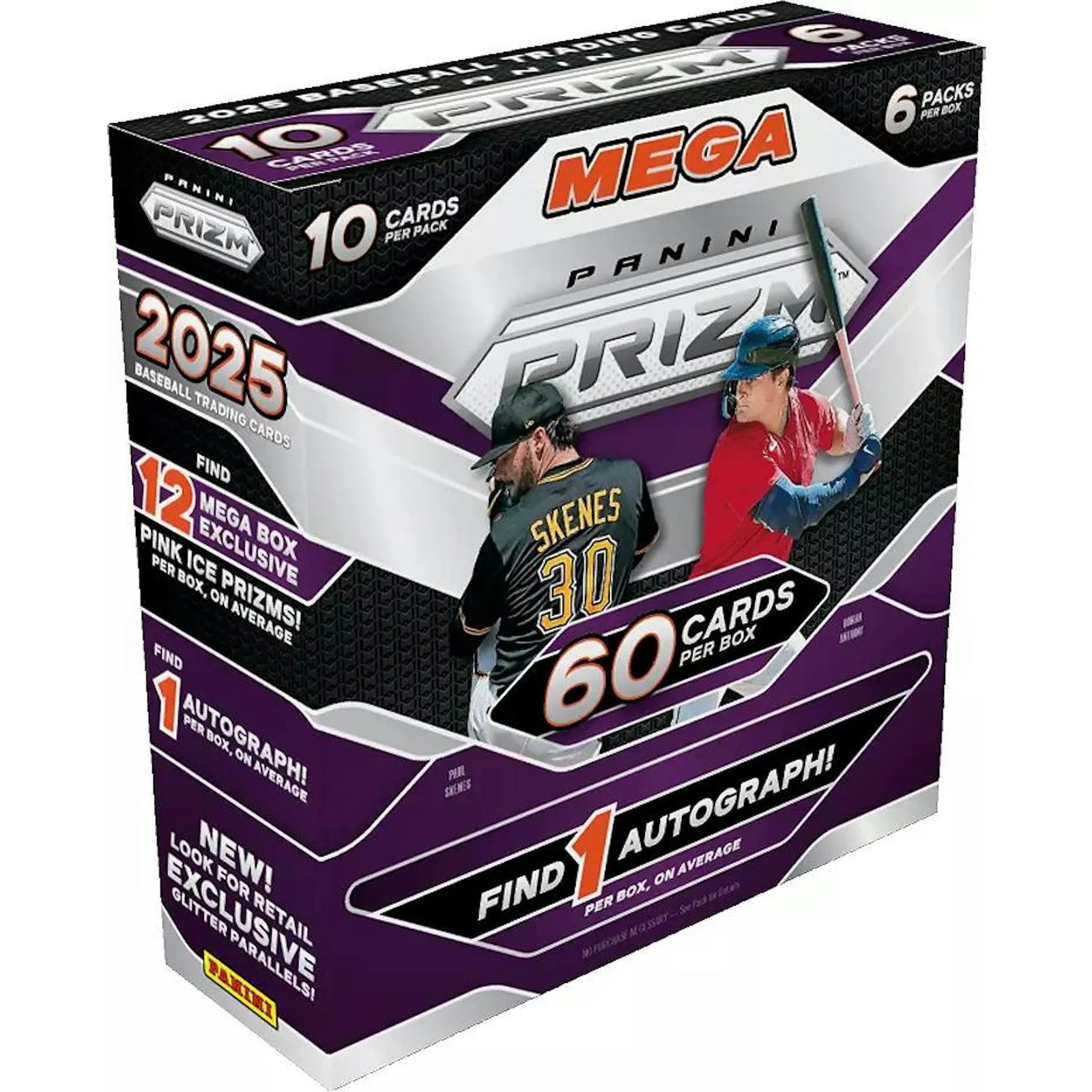 DRAFT - New 2025 Panini Prizm Baseball Mega 20-Box Case (Pink Ice Prizms)