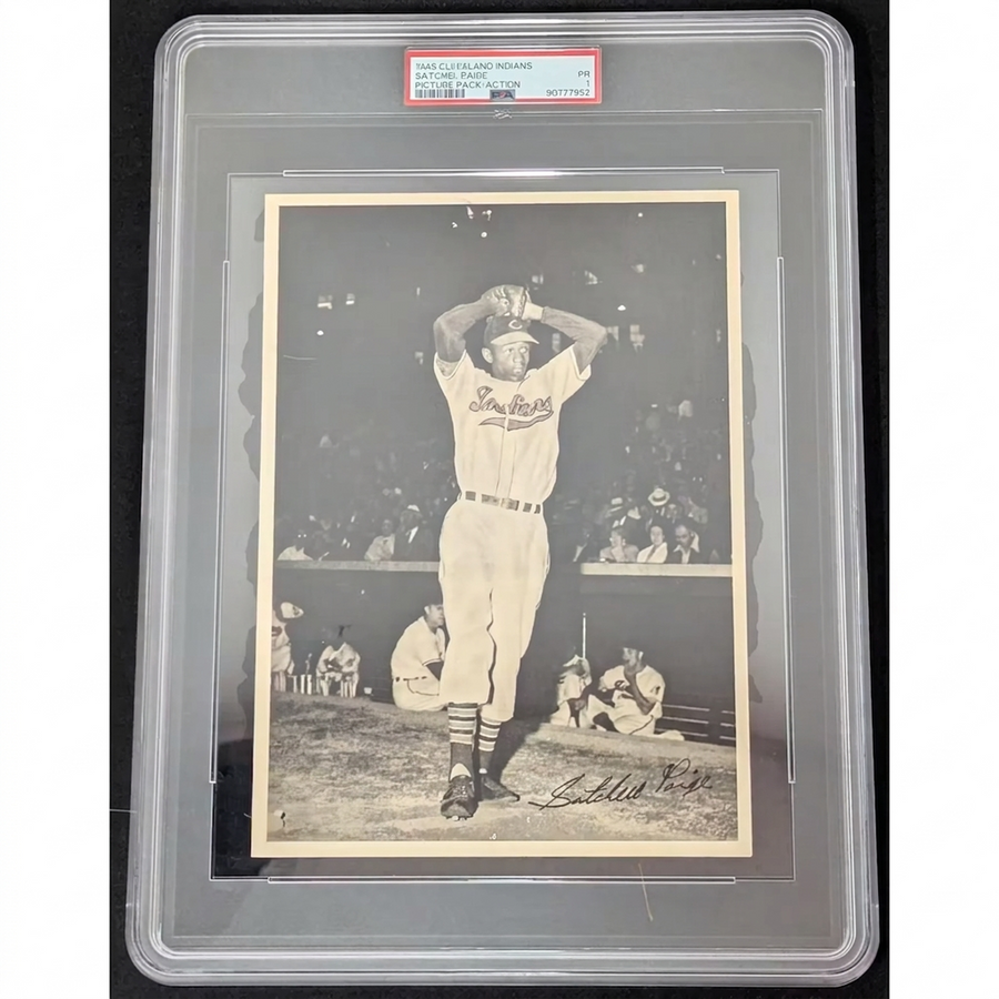 1949 Cleveland Indians Picture Pack Satchel Paige | PSA 1