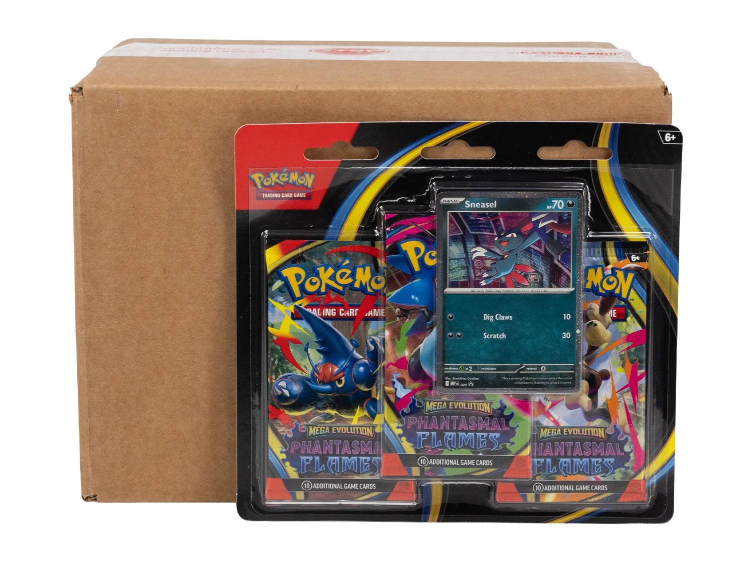 DRAFT - Pokemon Mega Evolution Phantasmal Flames 3-Pack Blister Case | 24 Count