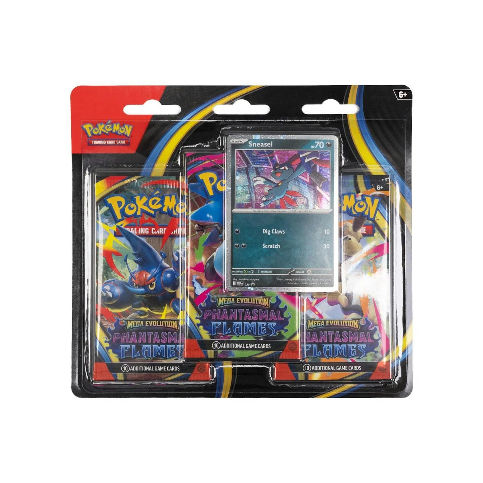 DRAFT - Pokemon Mega Evolution Phantasmal Flames 3-Pack Blister Case | 24 Count