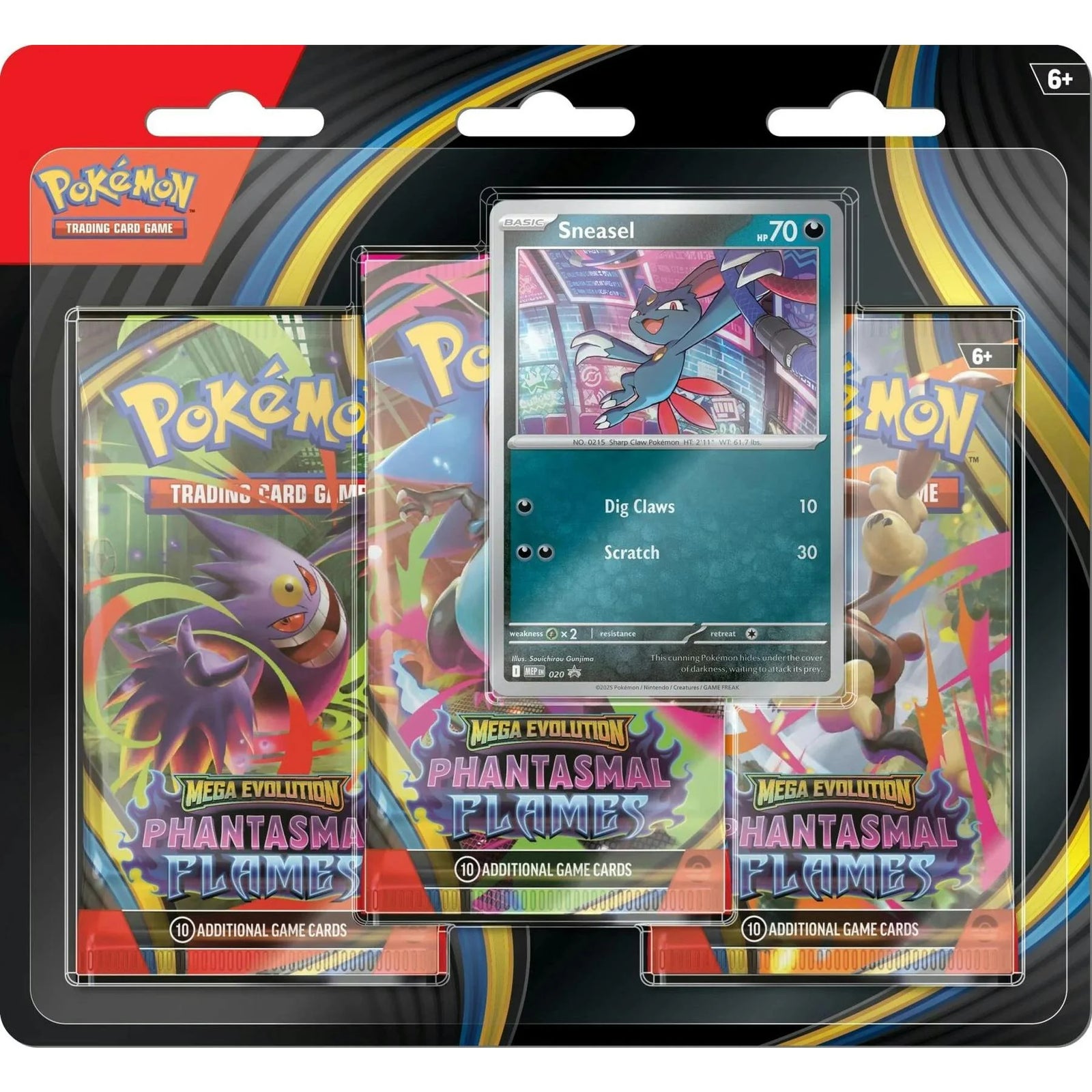 DRAFT - Pokemon Mega Evolution Phantasmal Flames 3-Pack Blister Case | 24 Count