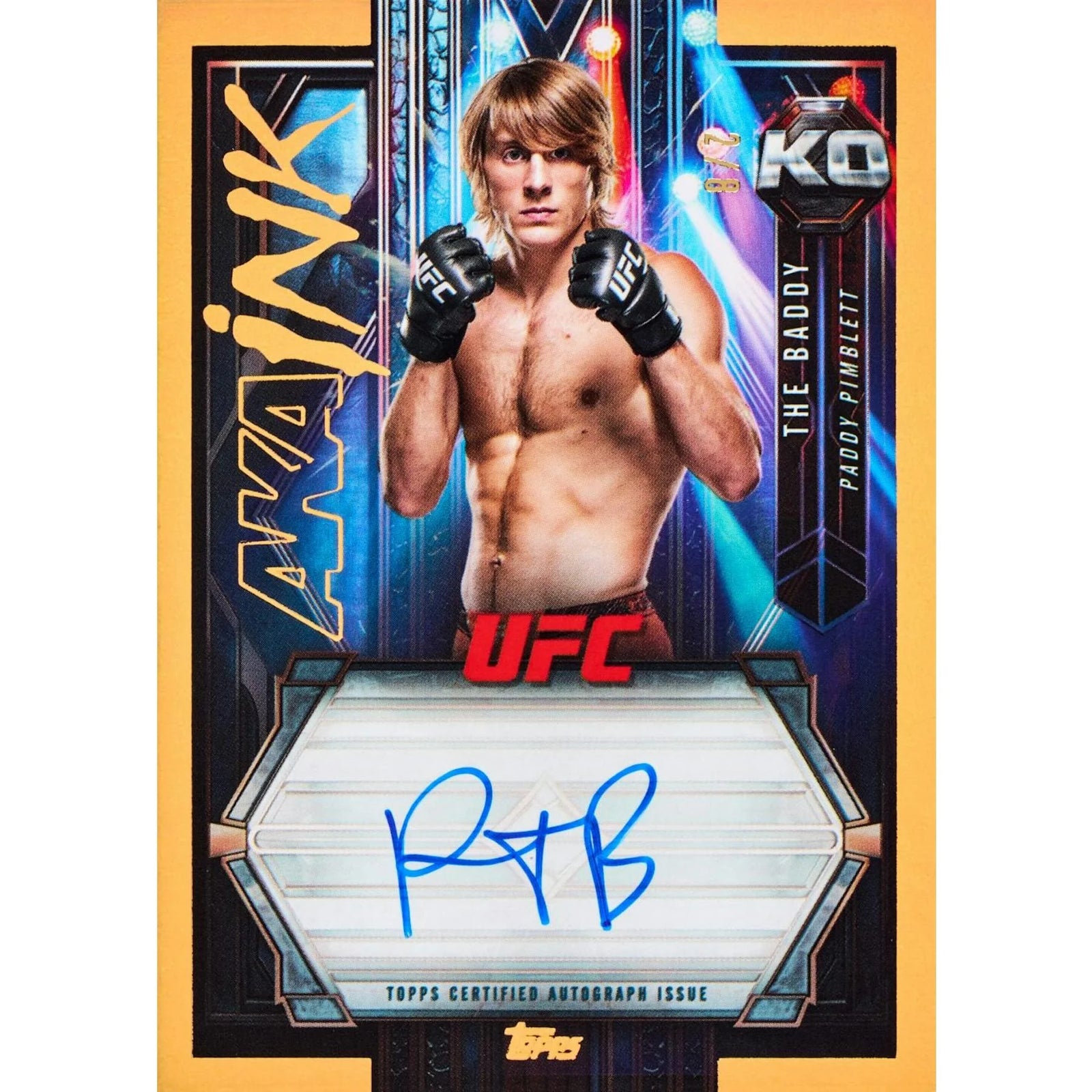 DRAFT - 2025 Topps Knockout UFC Hobby 8-Box Case | SKU dacardworld:BV9V0KMA31