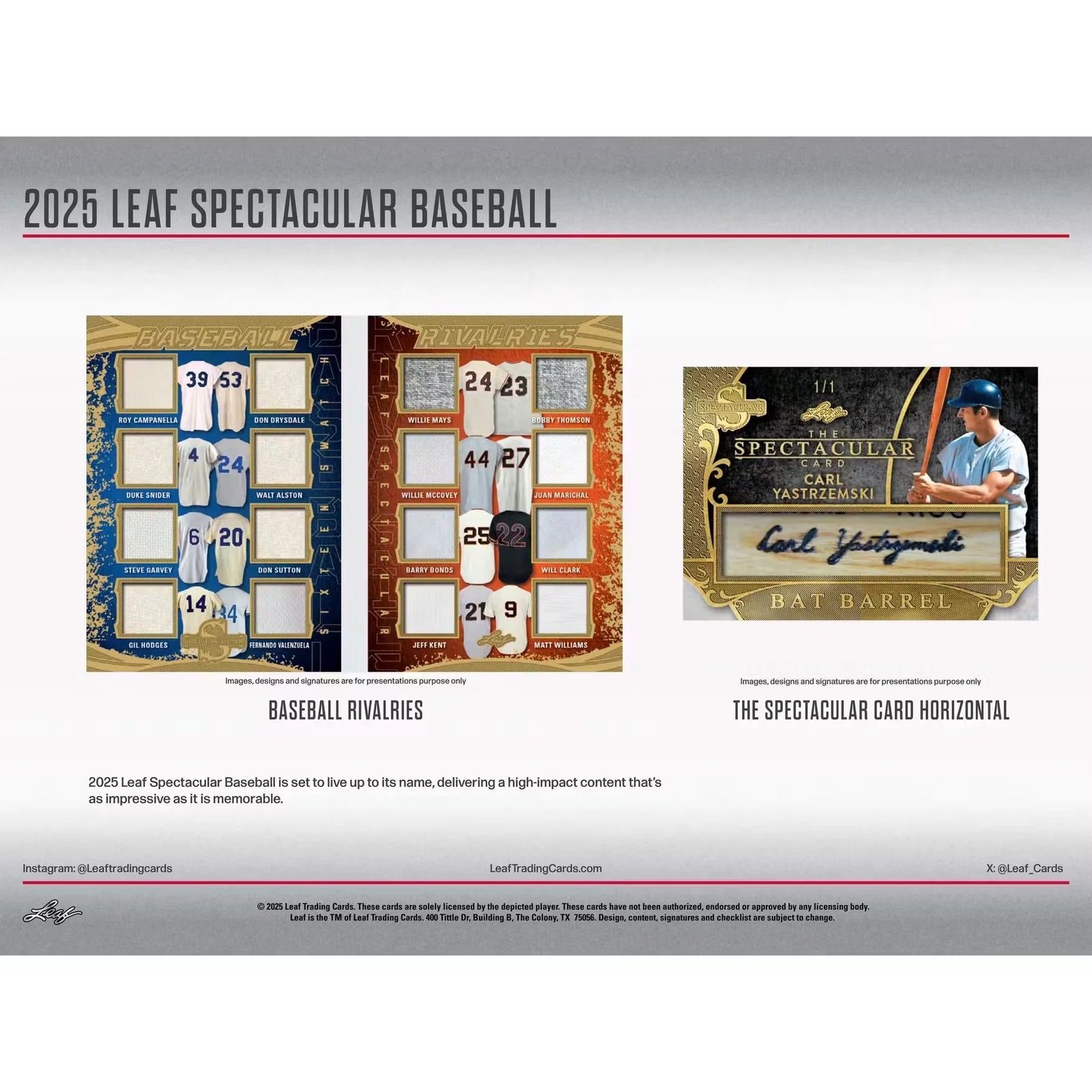 2025 Leaf Spectacular Baseball Hobby Box