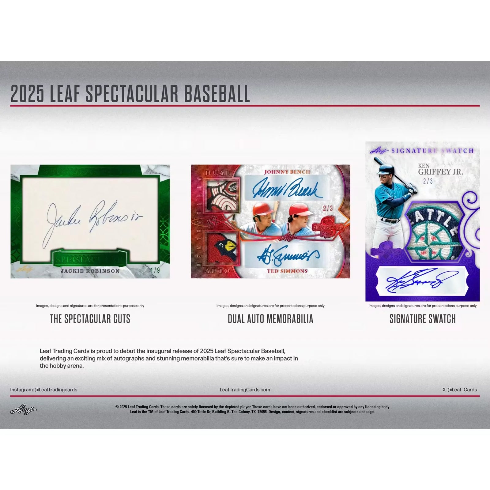 2025 Leaf Spectacular Baseball Hobby Box