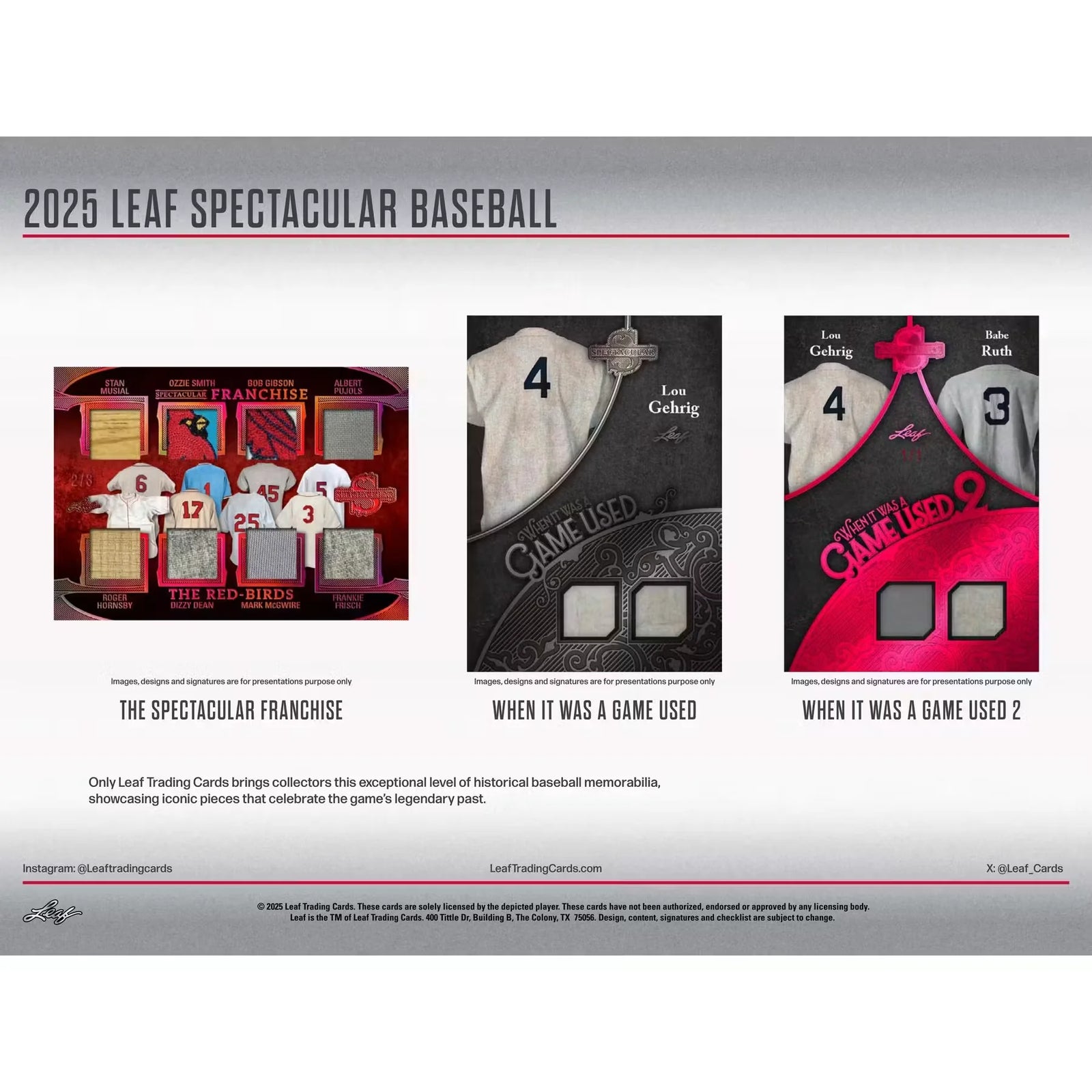 2025 Leaf Spectacular Baseball Hobby Box