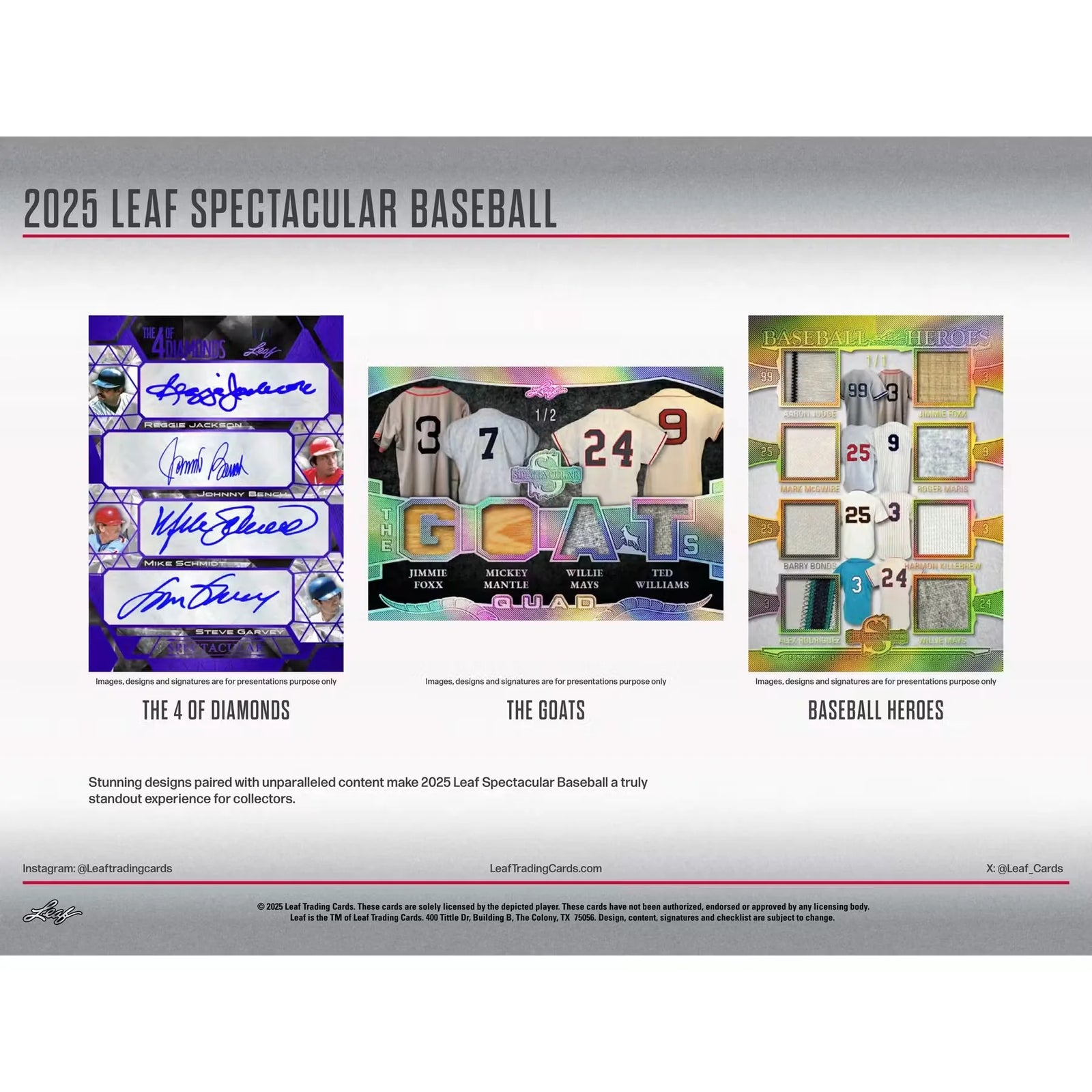 2025 Leaf Spectacular Baseball Hobby Box