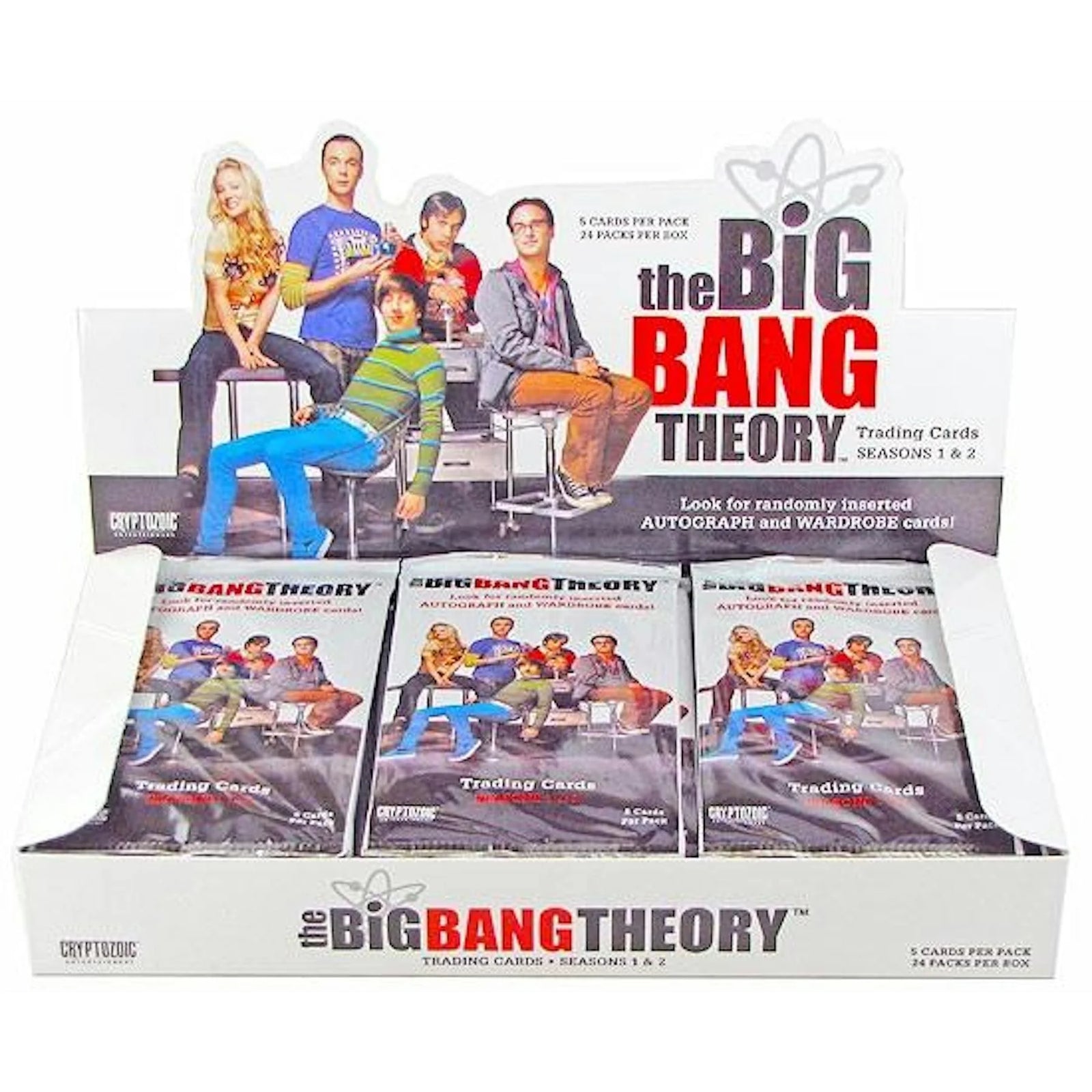 DRAFT - 2012 Cryptozoic The Big Bang Theory Seasons 1 & 2 Trading Cards Box